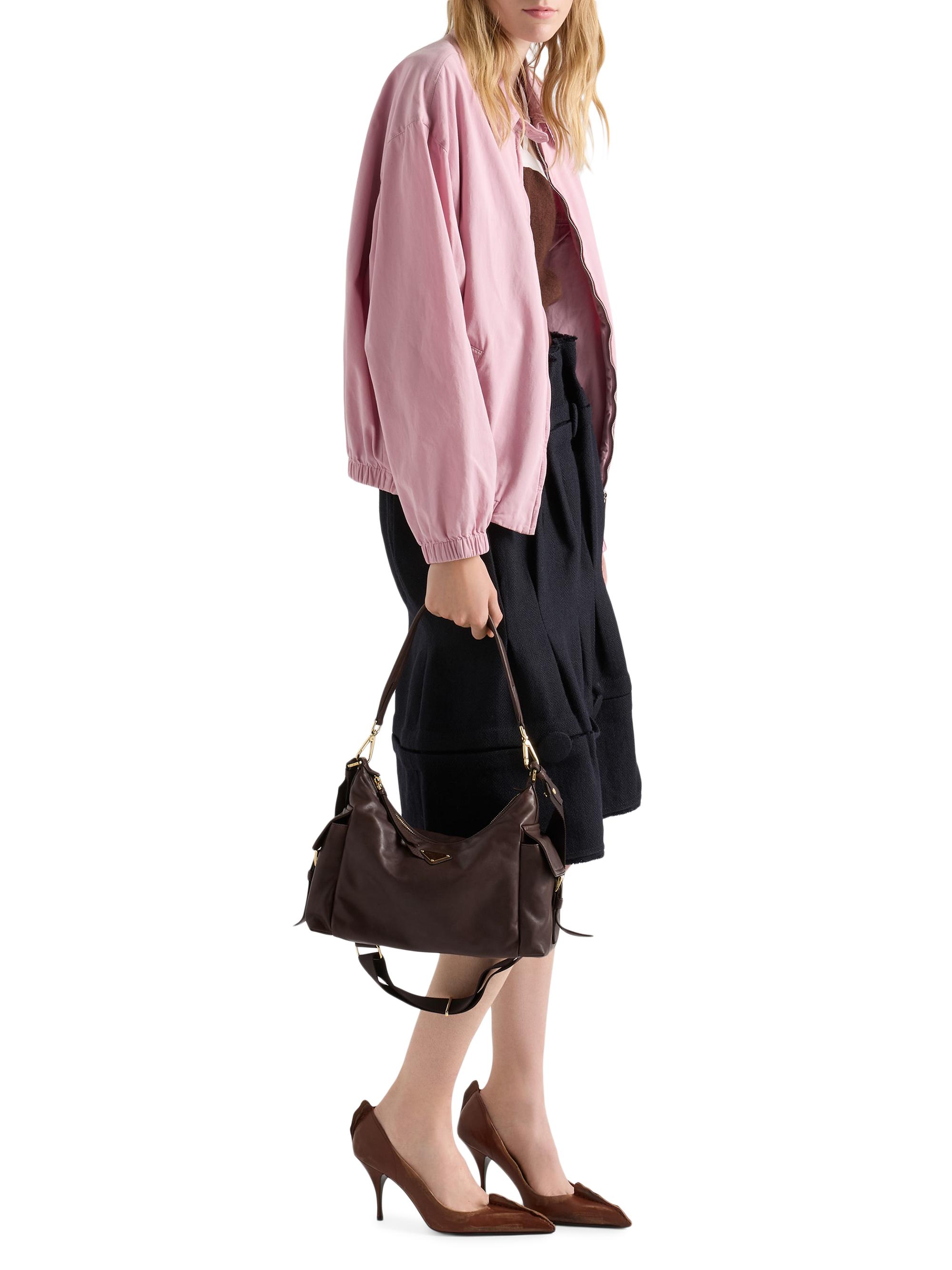 Prada Women's  Explore Nappa Leather Shoulder Bag - Dark Brown