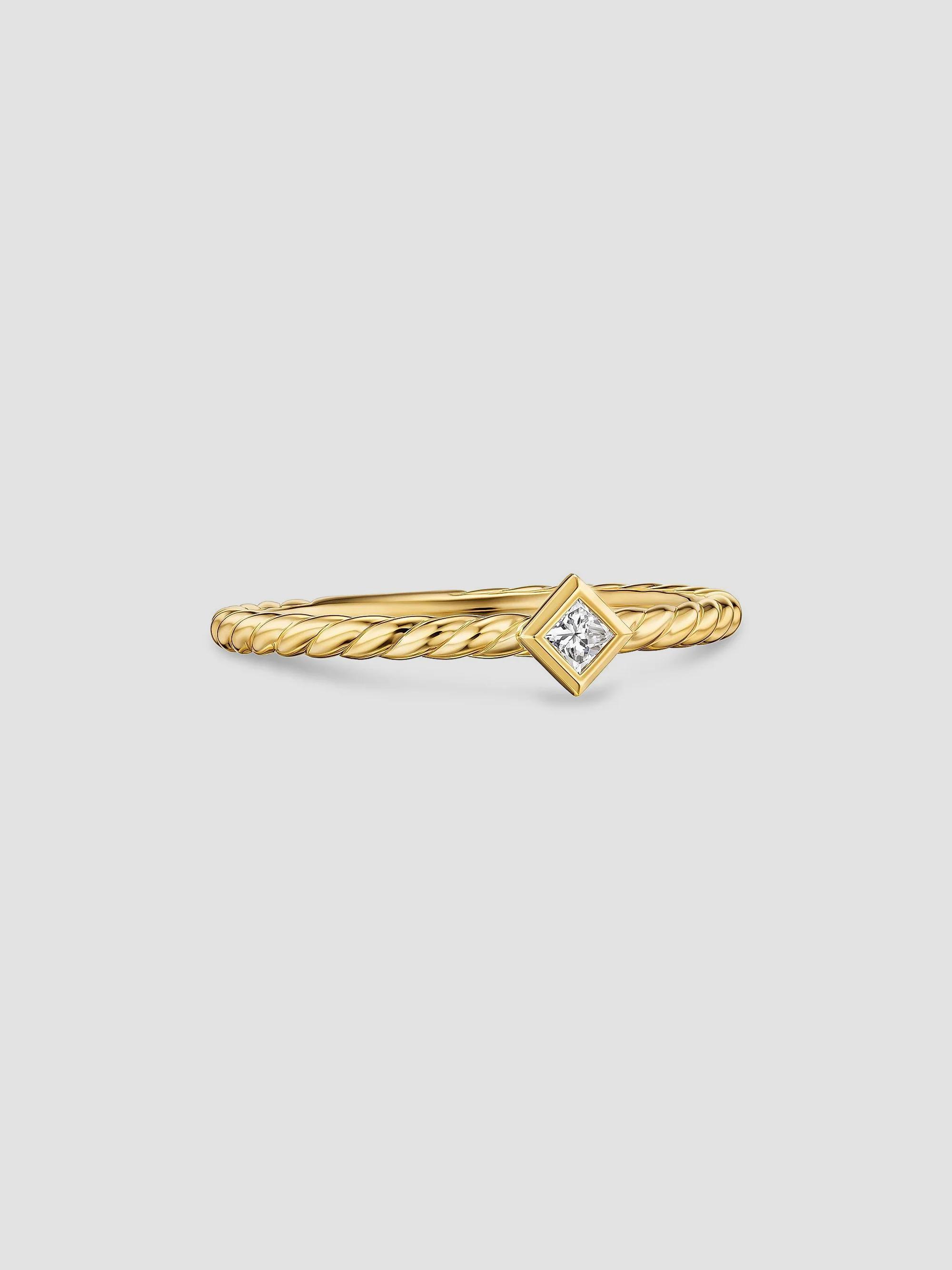 David Yurman Petite X Ring in 18K Yellow Gold | Saks Fifth Avenue