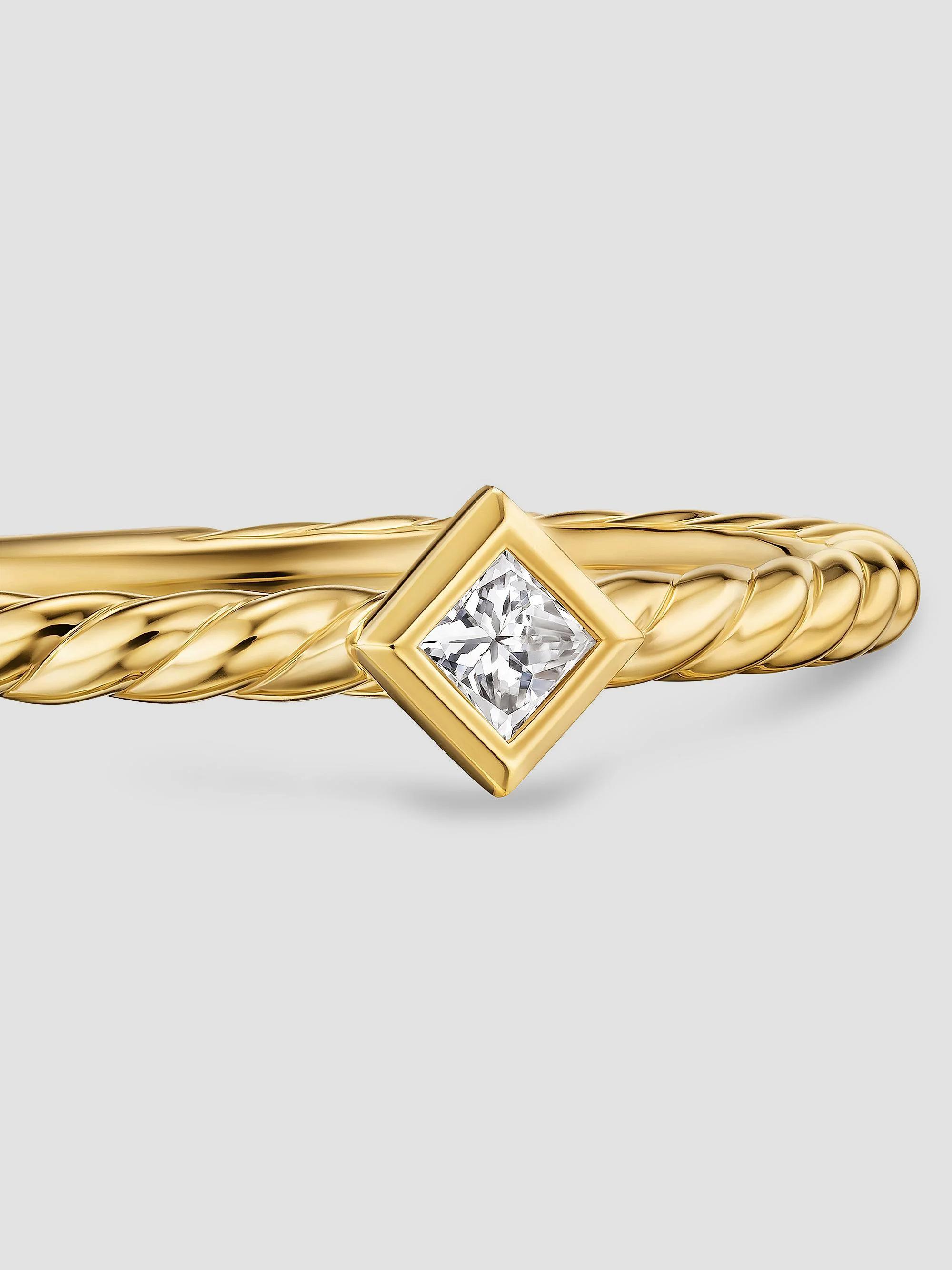 David Yurman Petite Modern Renaissance Stack Ring in 18K Yellow Gold ...