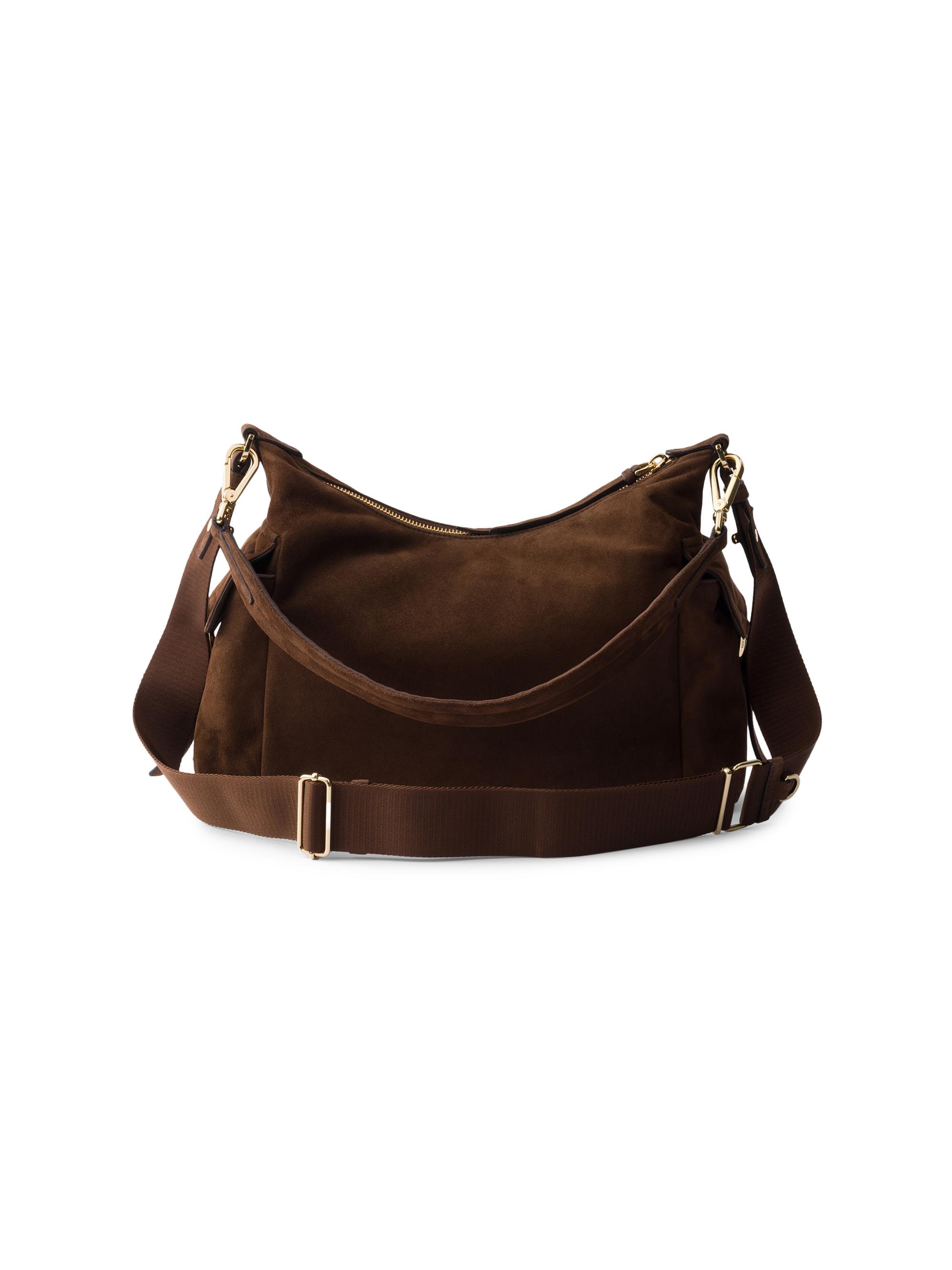 Prada Large Explore Suede Shoulder Bag | Saks Fifth Avenue