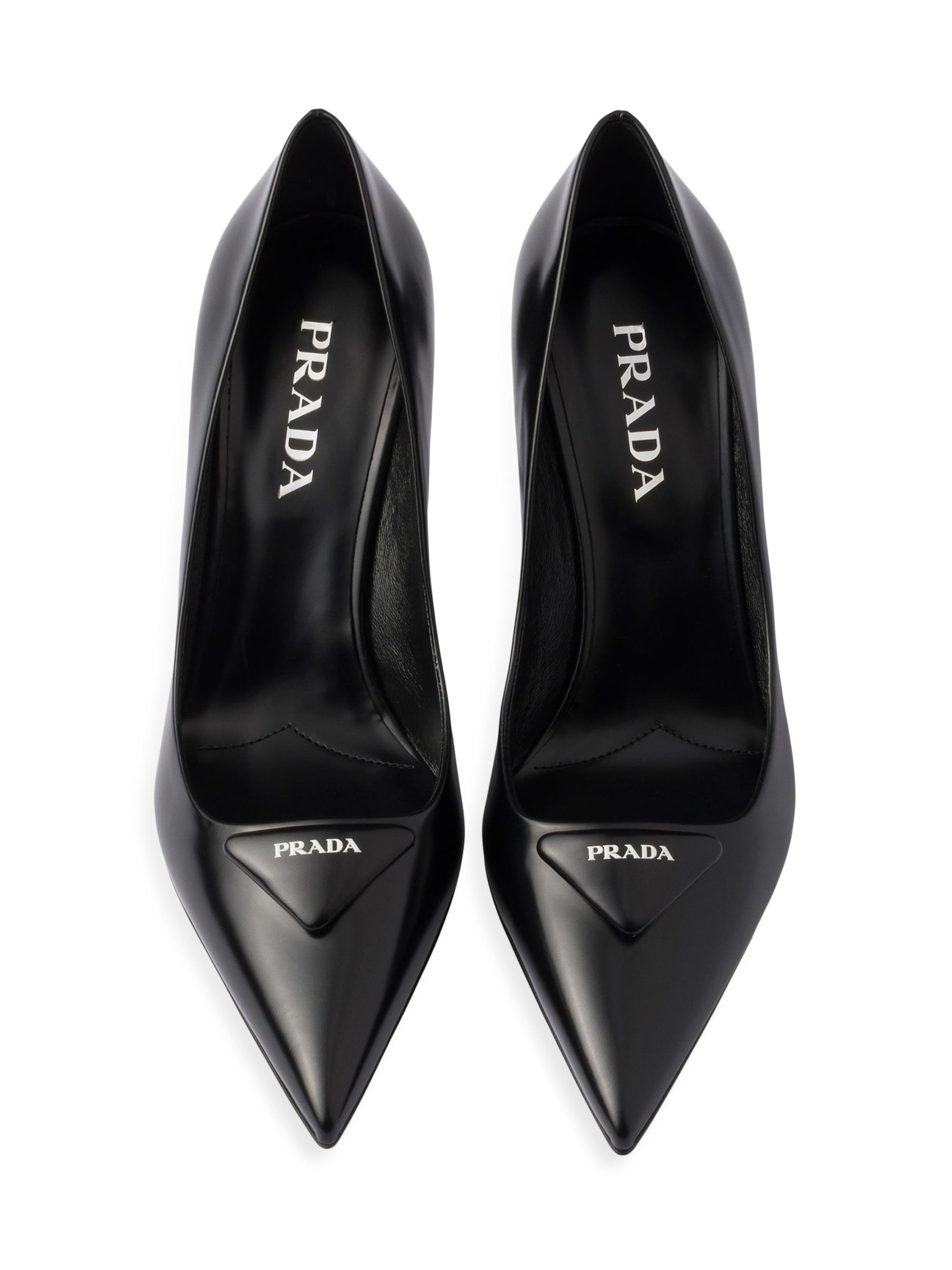 Prada Brushed Leather Pumps | Saks Fifth Avenue