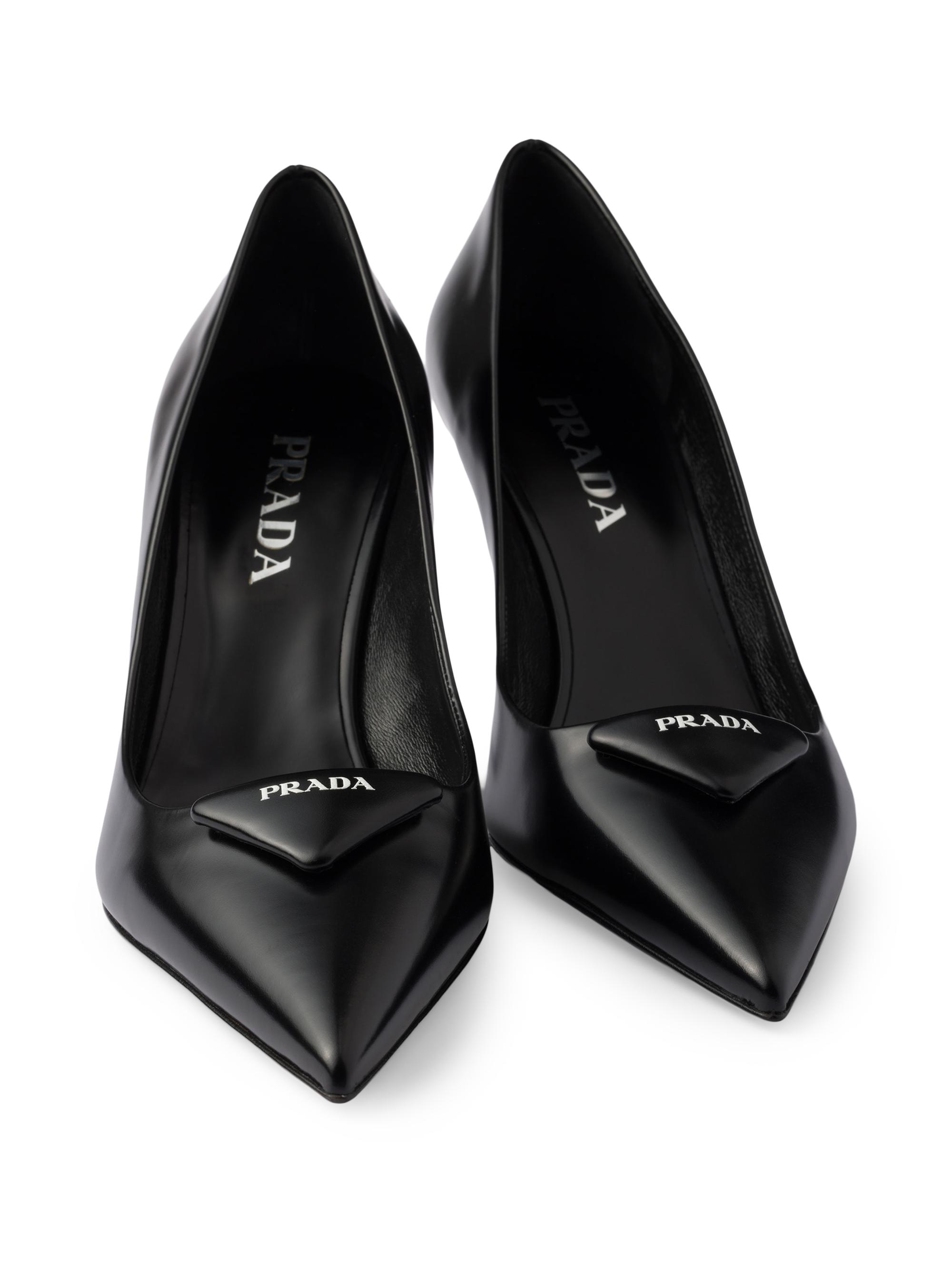 Prada Brushed Leather Pumps | Saks Fifth Avenue