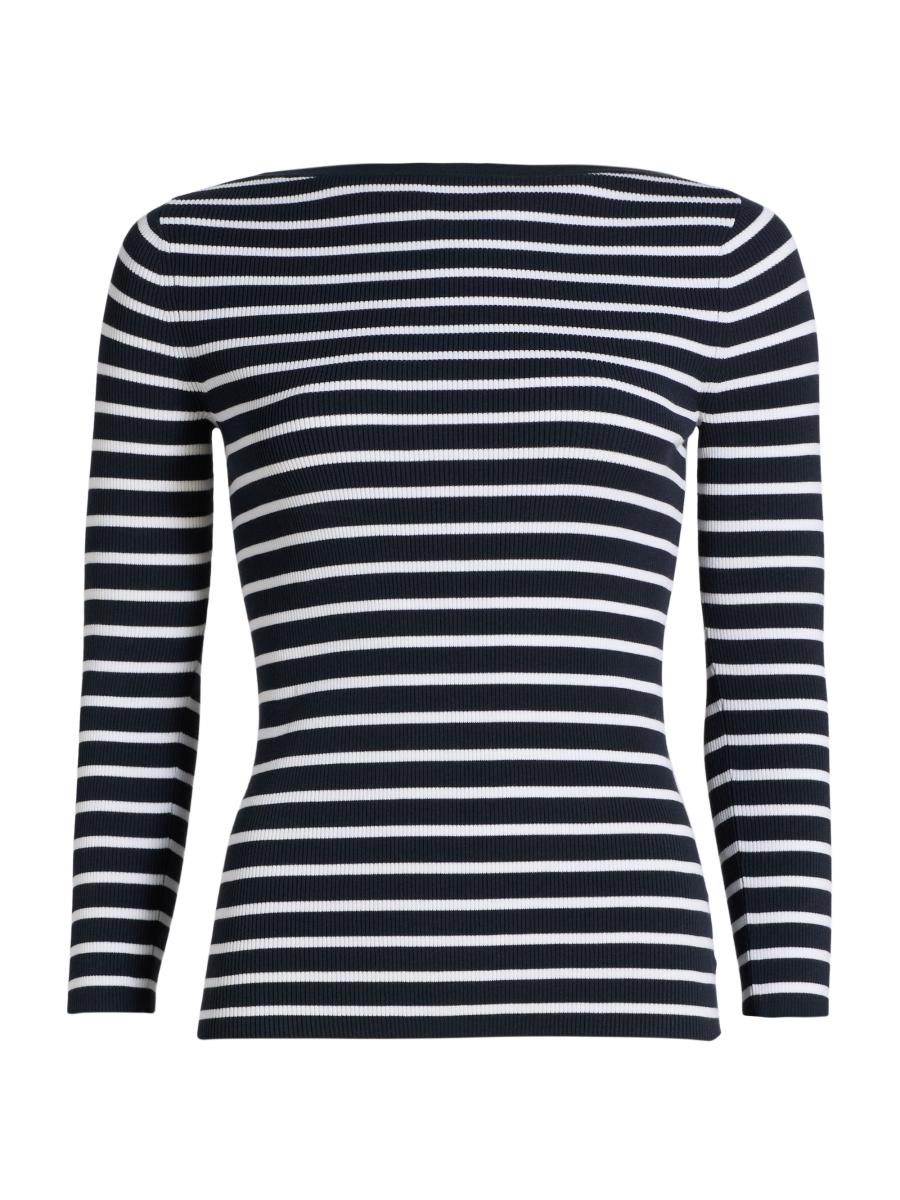 Michael Kors Women's Striped Boatneck Sweater