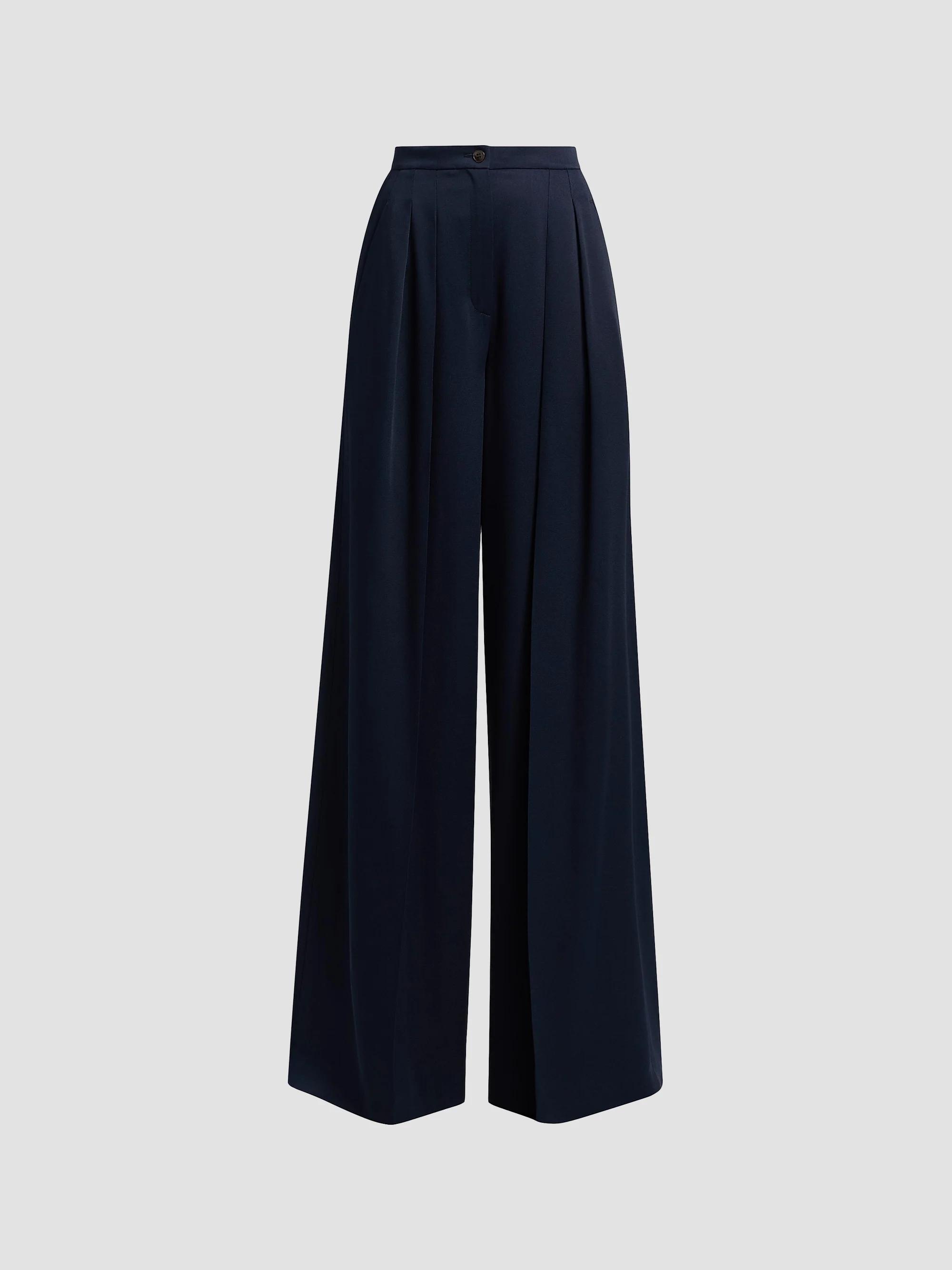 Women's High-Rise Palazzo Trousers - Midnight - Size 2
