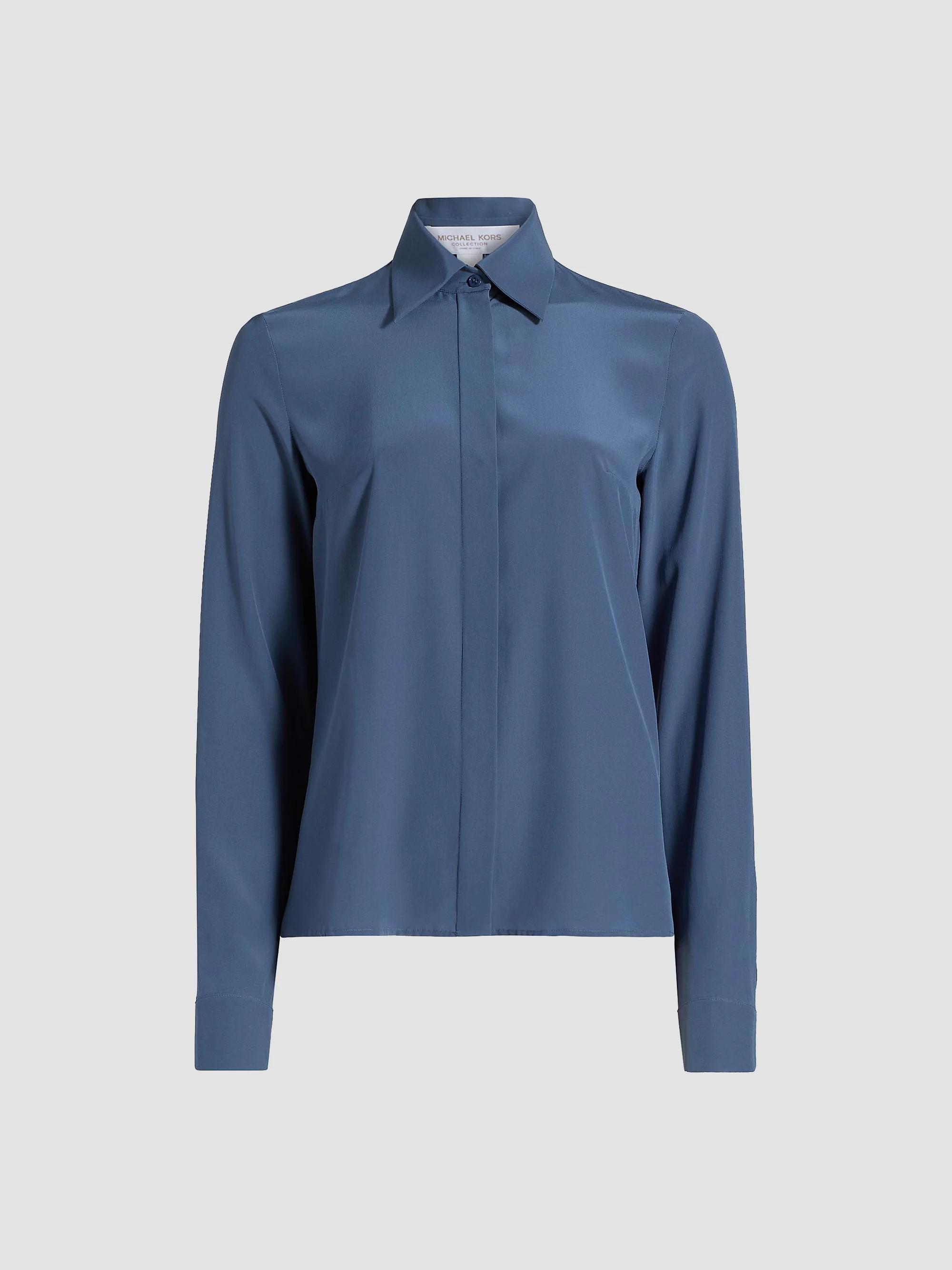 Women's Hansen Button-Front Shirt - Steel - Size 8