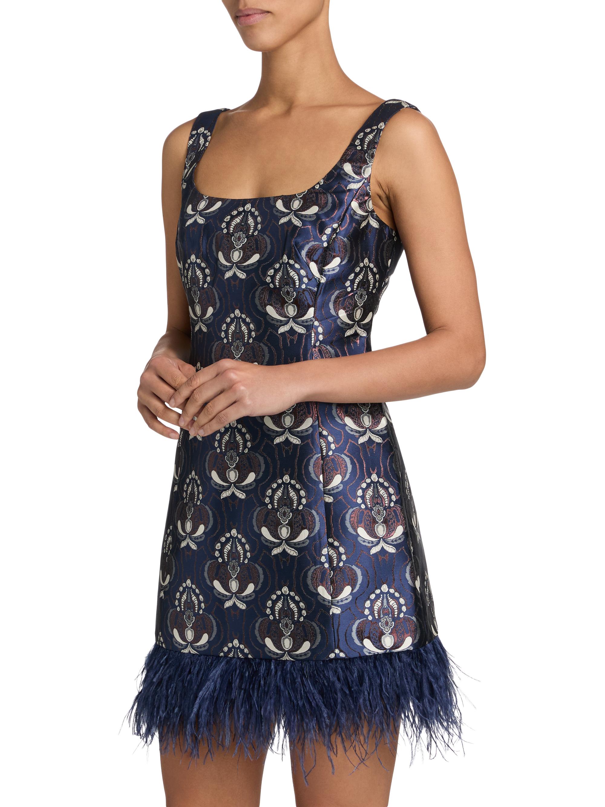 Carlie Jacquard Sleeveless Minidress