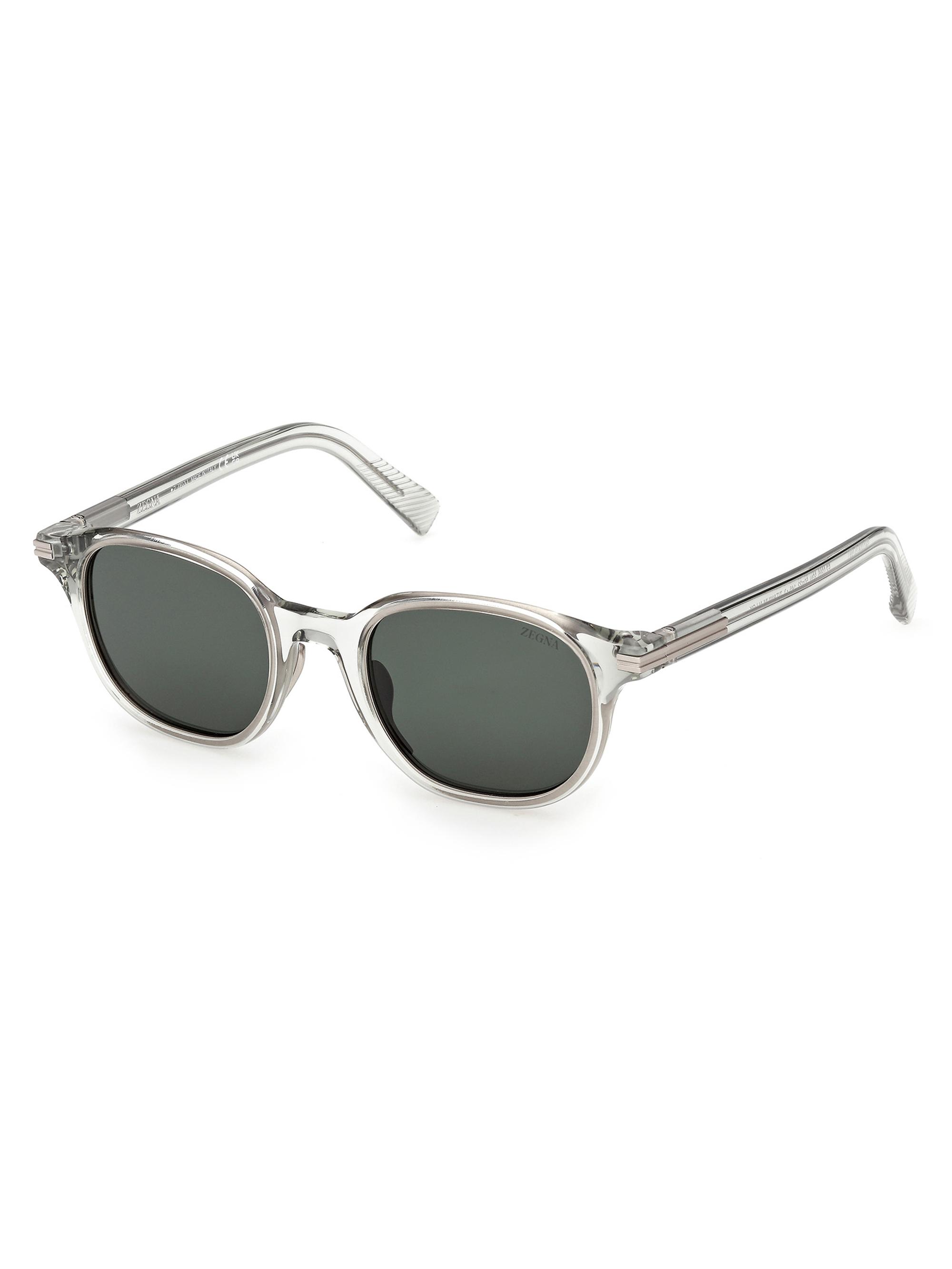 ZEGNA Men's 50MM Round Sunglasses - Light Green
