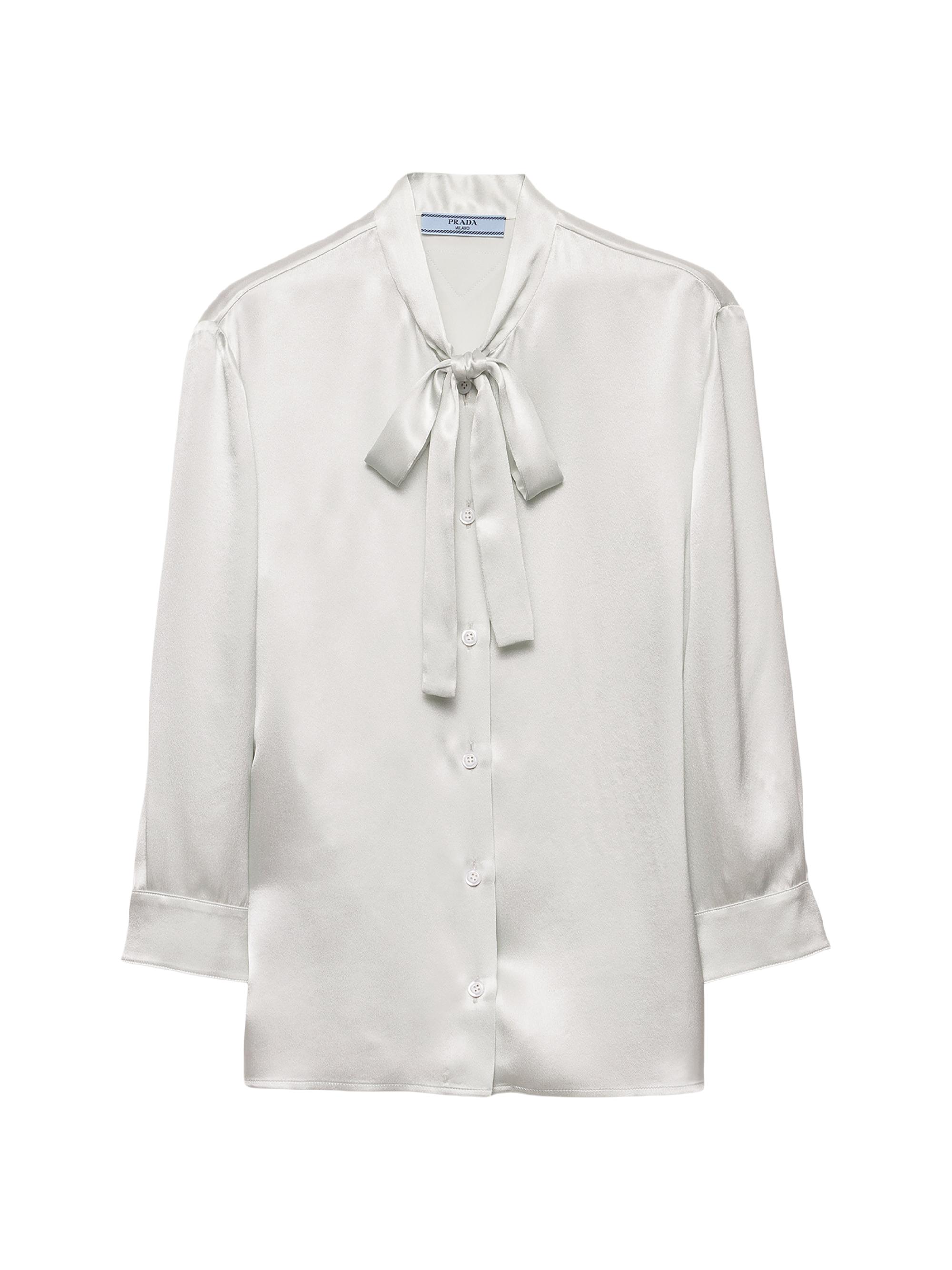 Prada Women's Satin Crepe Shirt - Light Green