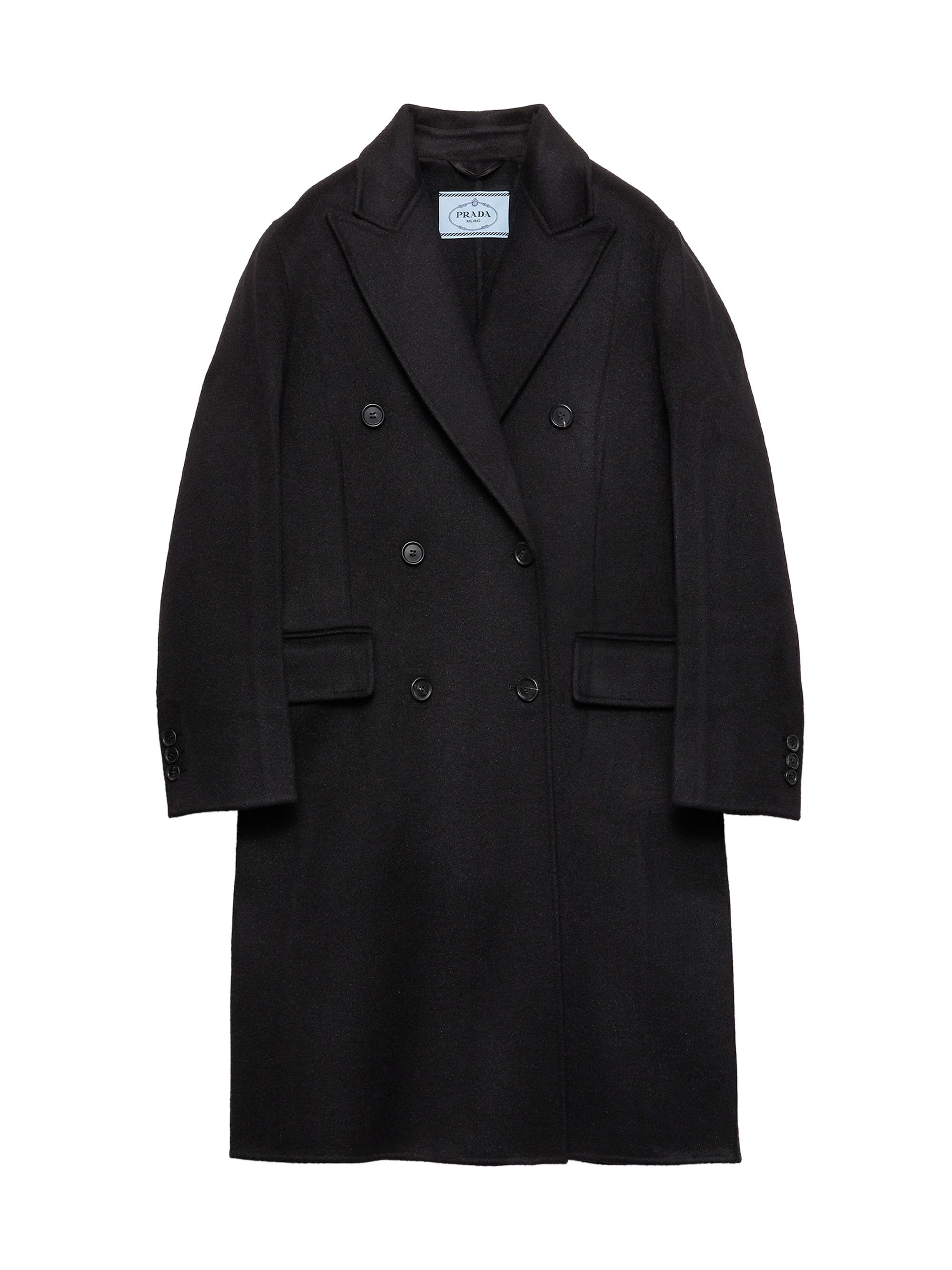 ジャケット・アウター LOEWE cashmere blend wool coat Leather-trimmed wool and cashmere jacket in beige - Loewe