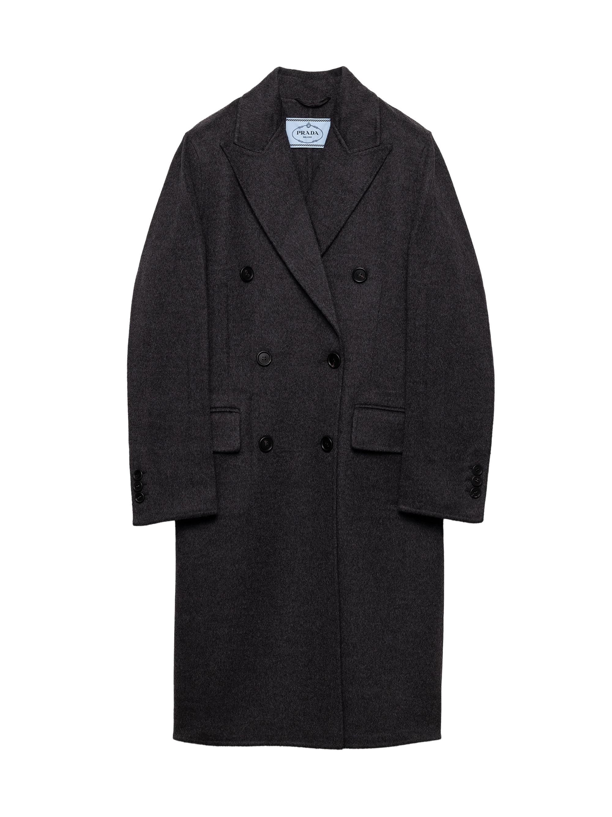 Prada Shetland Wool Coat with Jewel Buttons | Saks Fifth Avenue