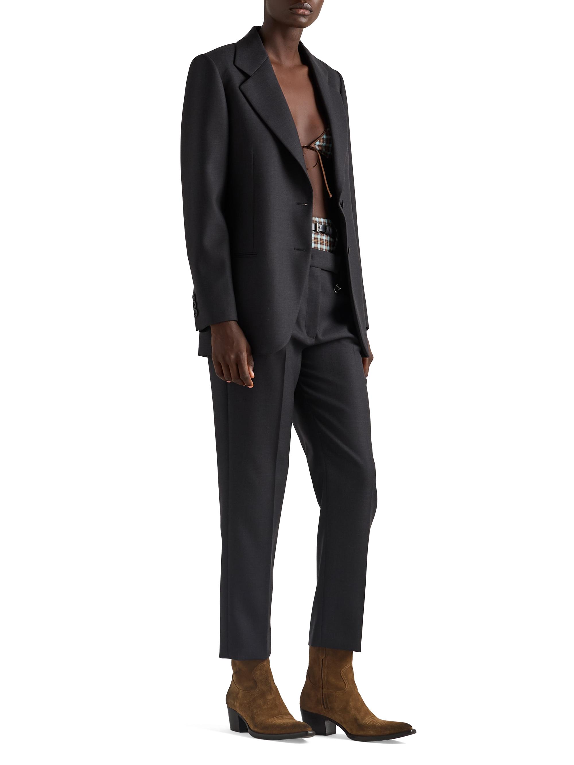 Prada Wool Gabardine Pants with Pin | Saks Fifth Avenue