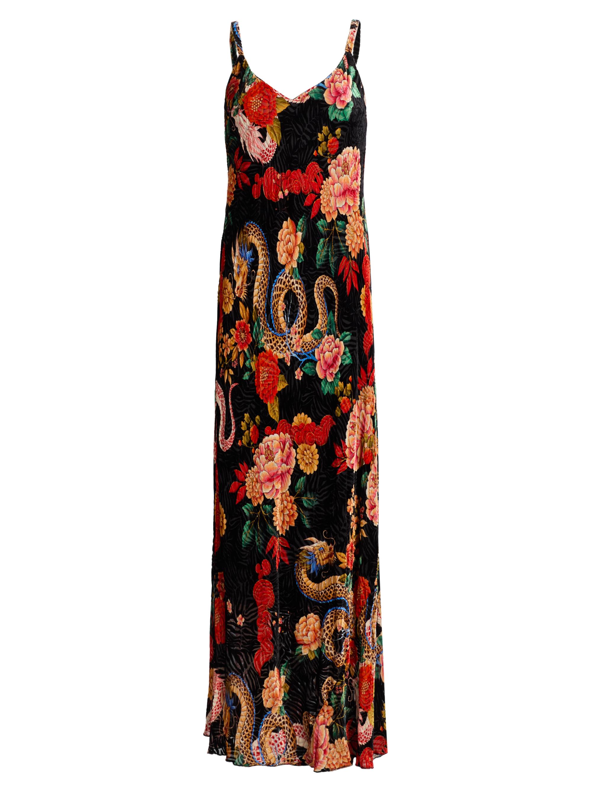 Johnny Was Women's Kanako Levi Burnout Floral Maxi Dress - Levi
