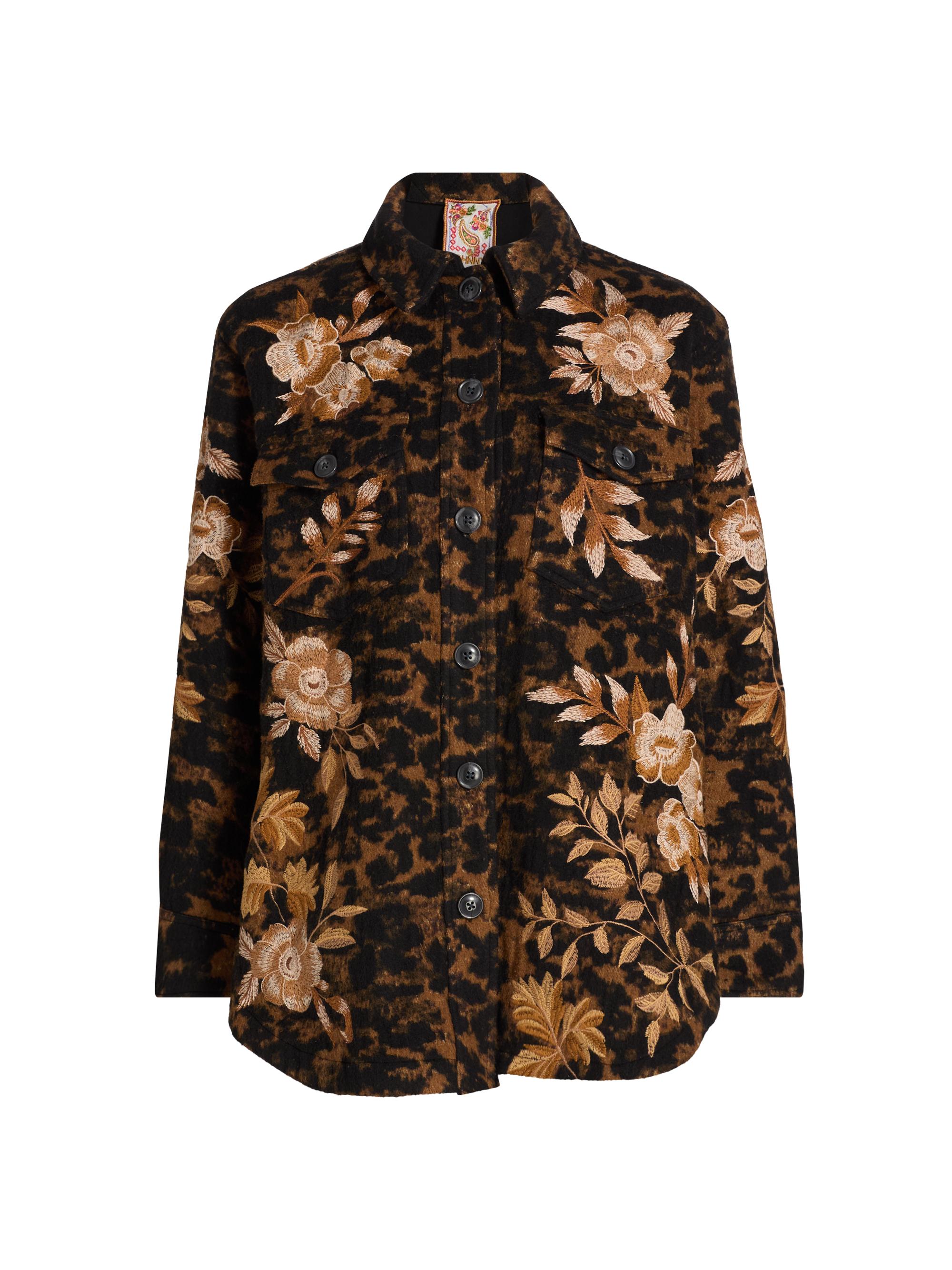Johnny Was Women's Miela Oversized Shirt Jacket - Floron Jacquard