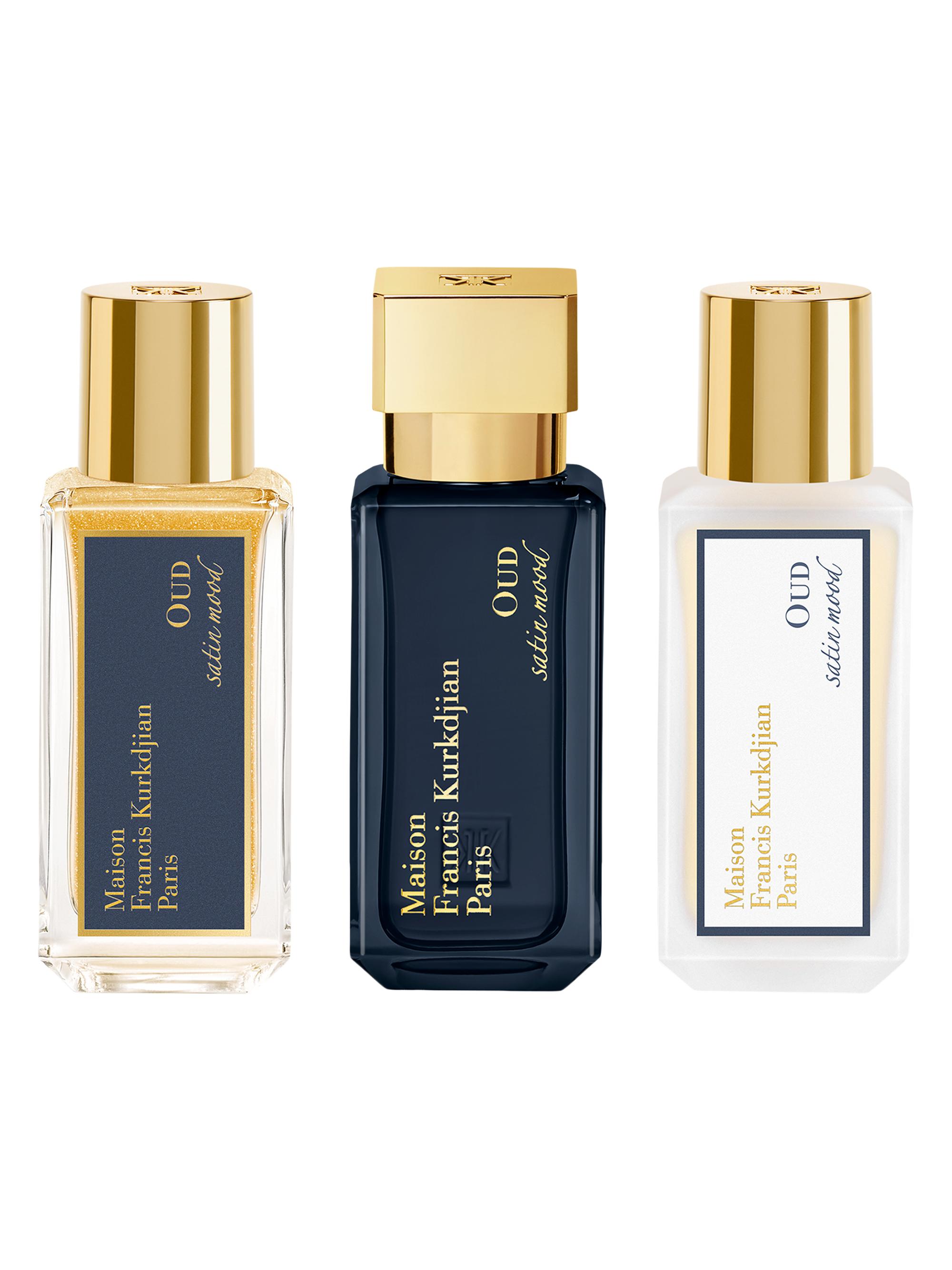 メゾンフランシスクルジャン ウード・トリロジー（MFK Oud 3本セット） Maison Francis Kurkdjian OUD Satin Mood 3-Piece Fragrance Ritual