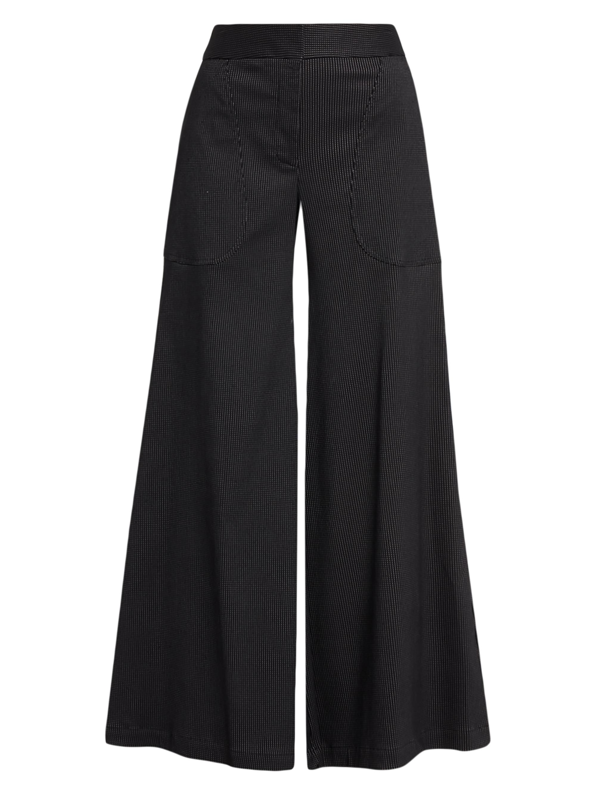 JBQ Women's Oslo Checkered Wide-Leg Pants - Midnight