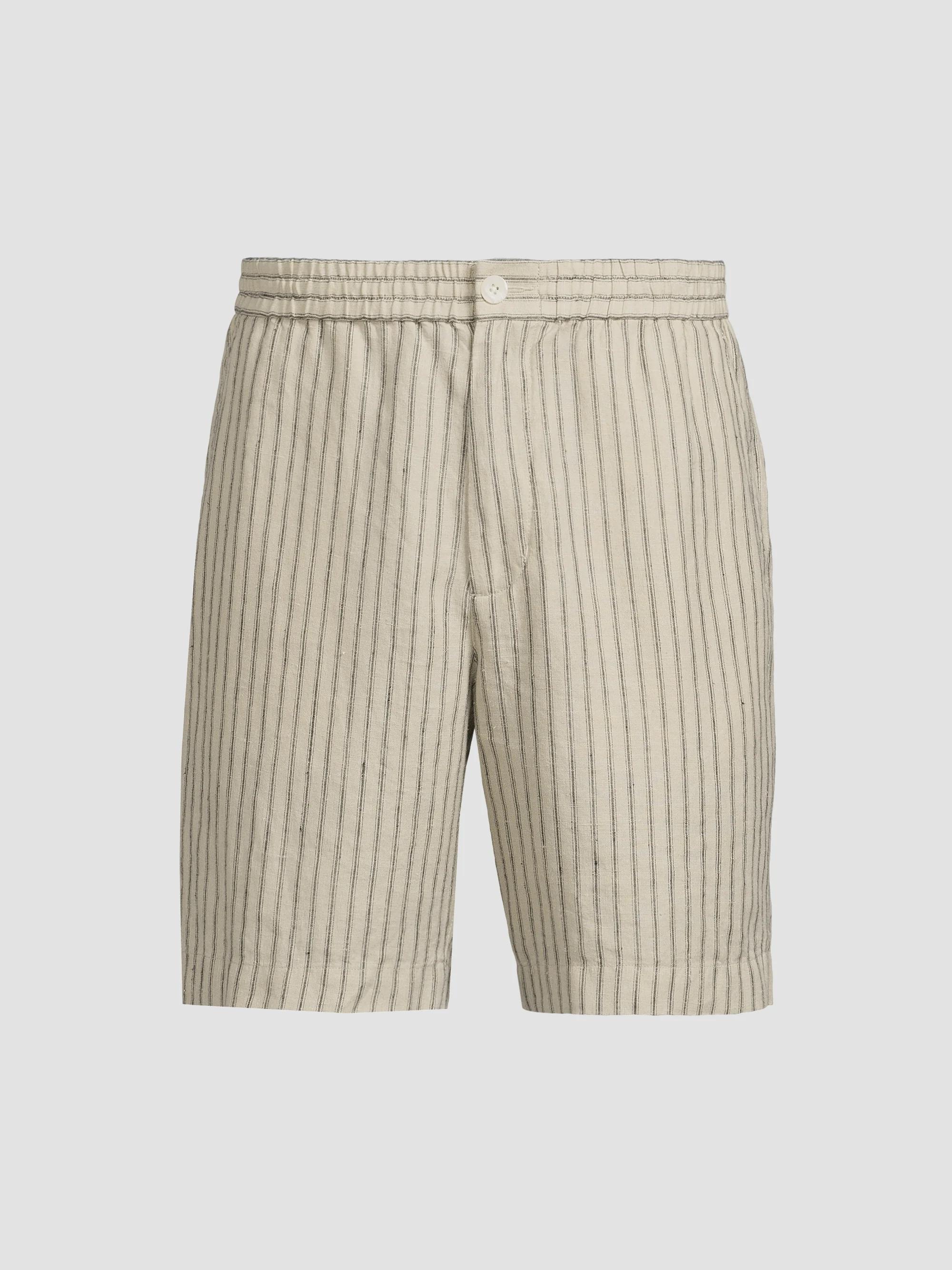 Vince Ballstone Striped Hemp Shorts | Saks Fifth Avenue