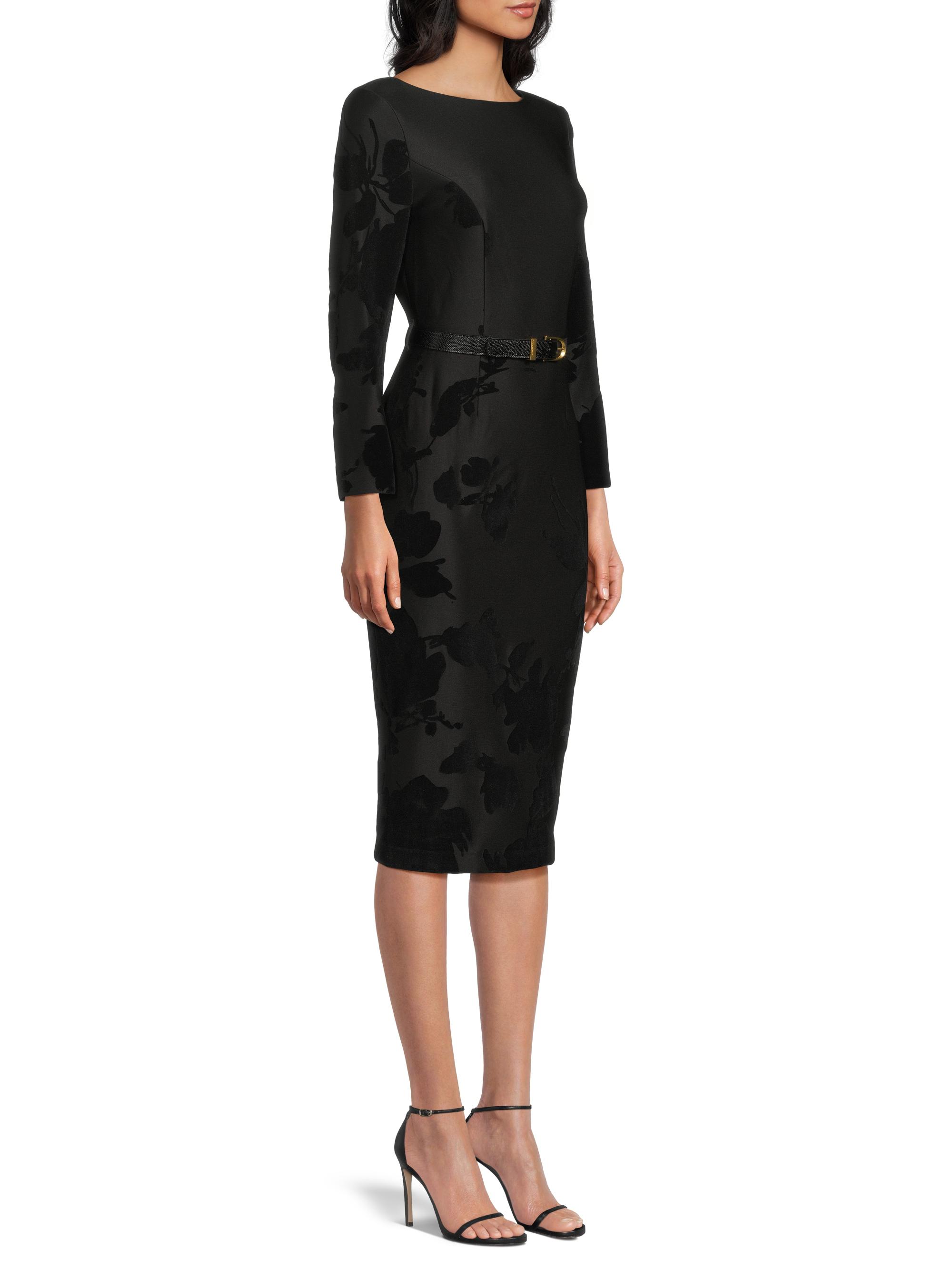 fitted satin midi dress Women's Navy Fitted Satin-Effect Midi Dress - Rosily