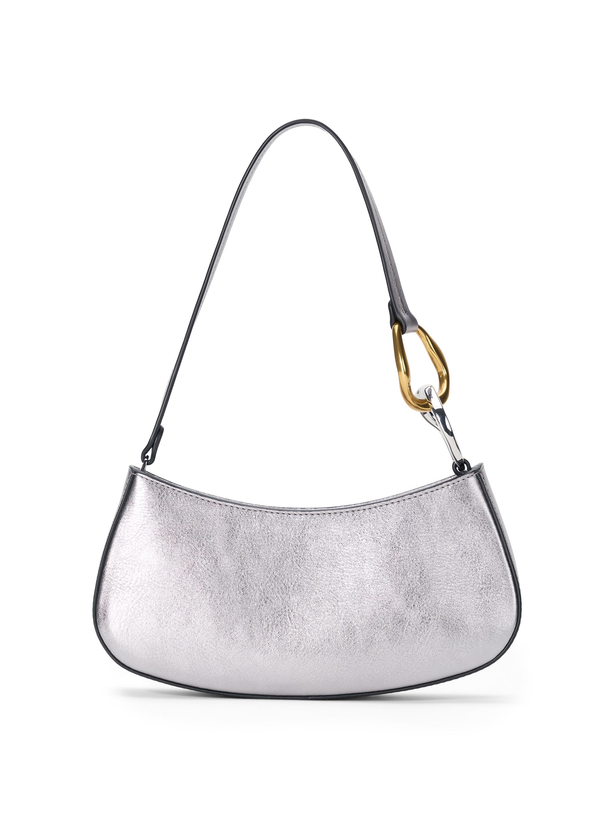 Staud Women's Ollie Leather Shoulder Bag - Pewter