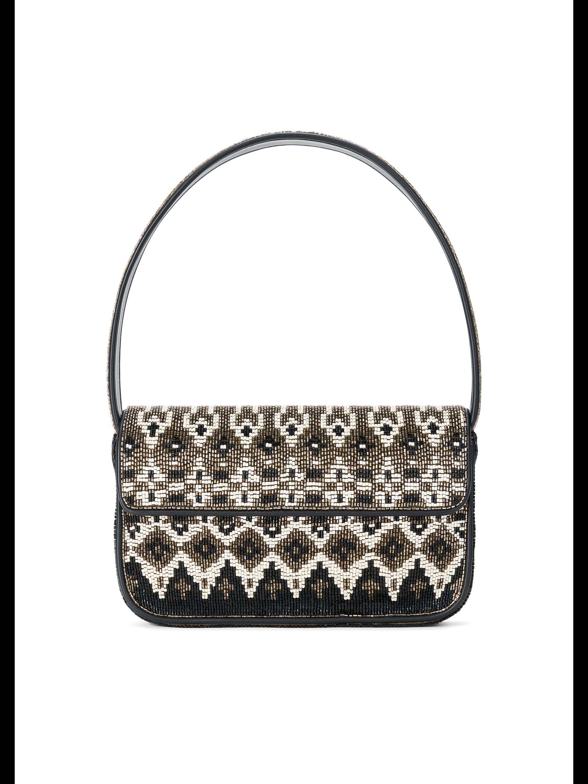 Staud Women's Tommy Patterned Beaded Shoulder Bag - Zermatt