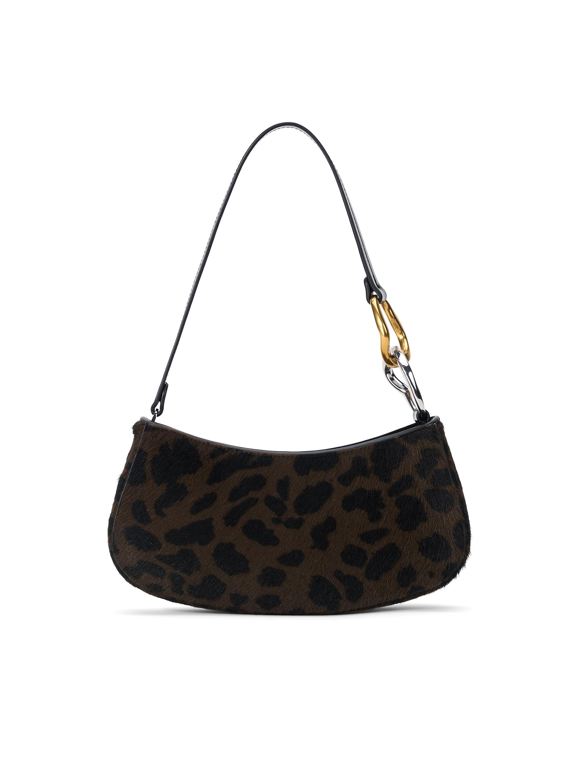 Staud Women's Ollie Leopard-Print Calf Hair Shoulder Bag - Leopard