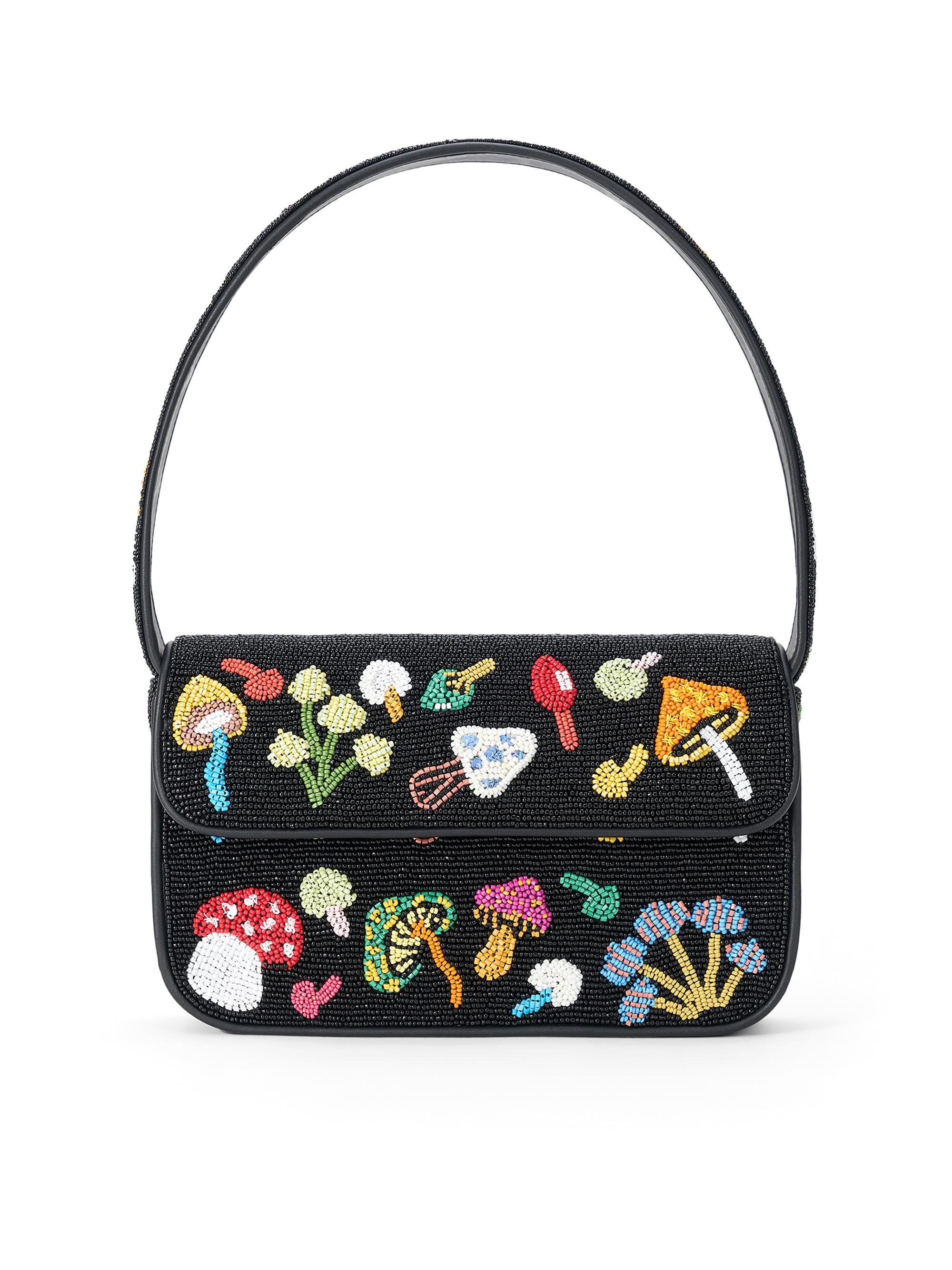 Staud Women's Tommy Mushroom-Beaded Shoulder Bag - Shroomscape