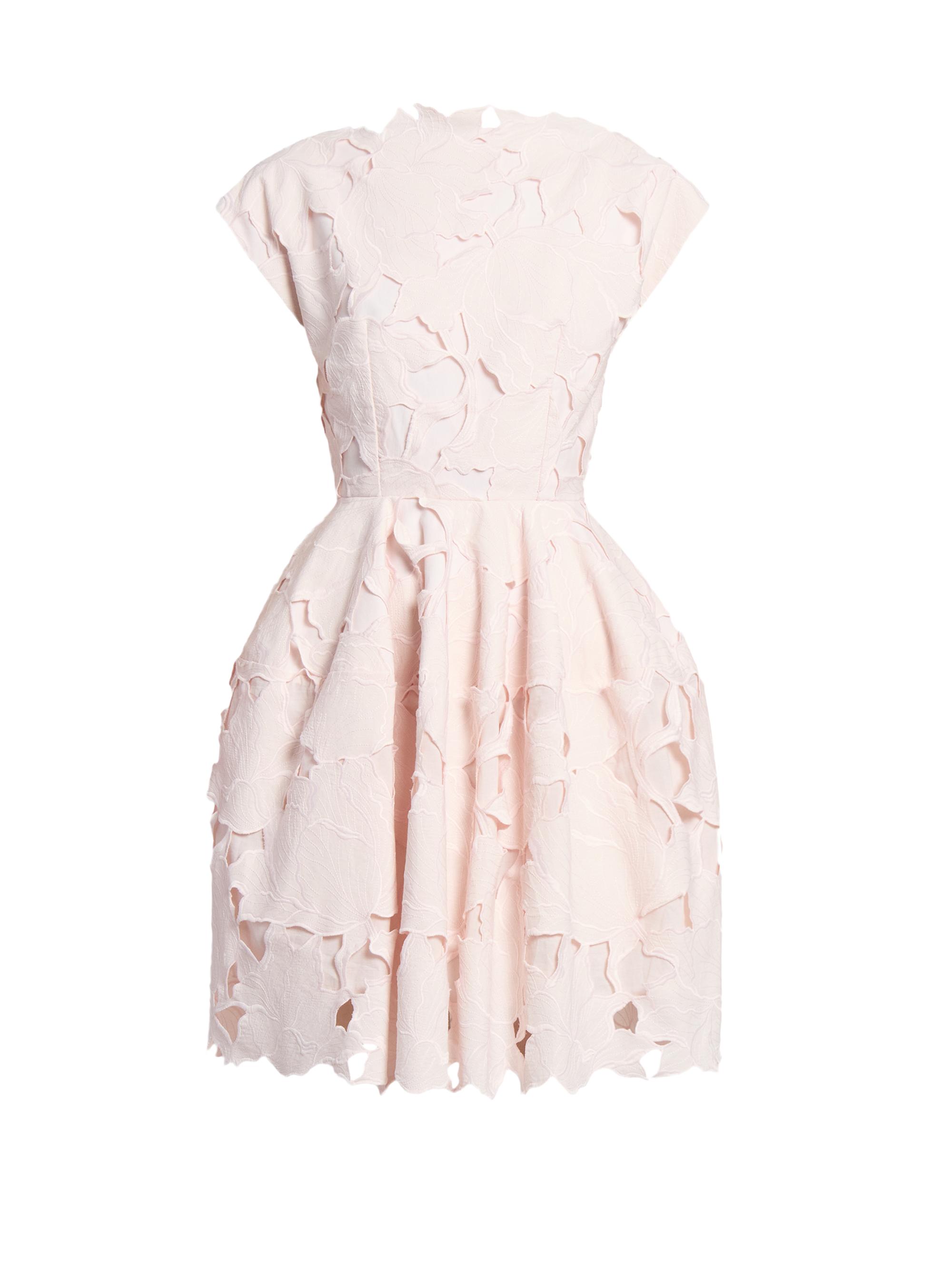 Erdem Women's Cameo Guipure Lace Minidress - Cameo Pink