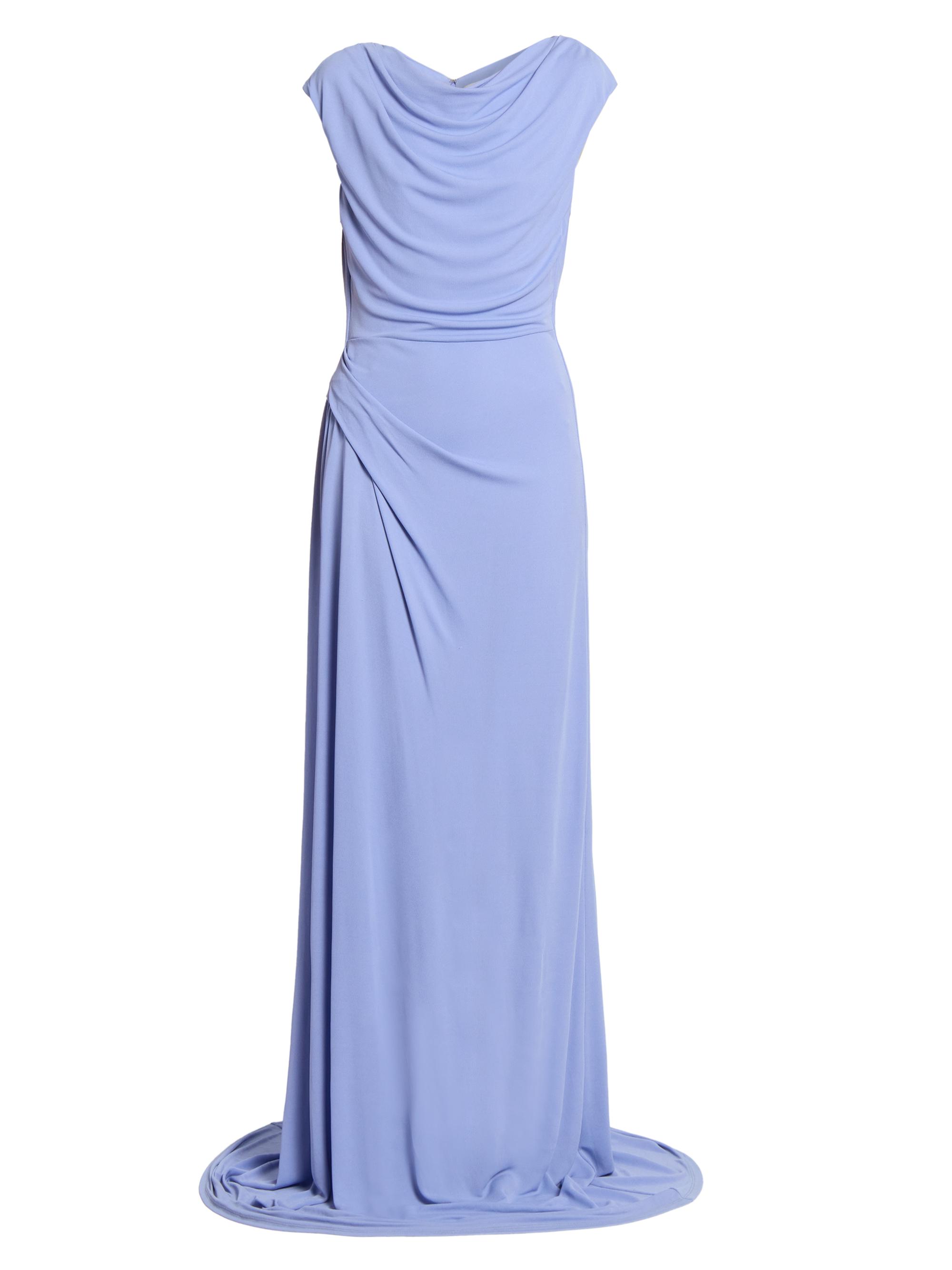 Erdem Women's Draped Jersey Cap-Sleeve Gown - Wisteria