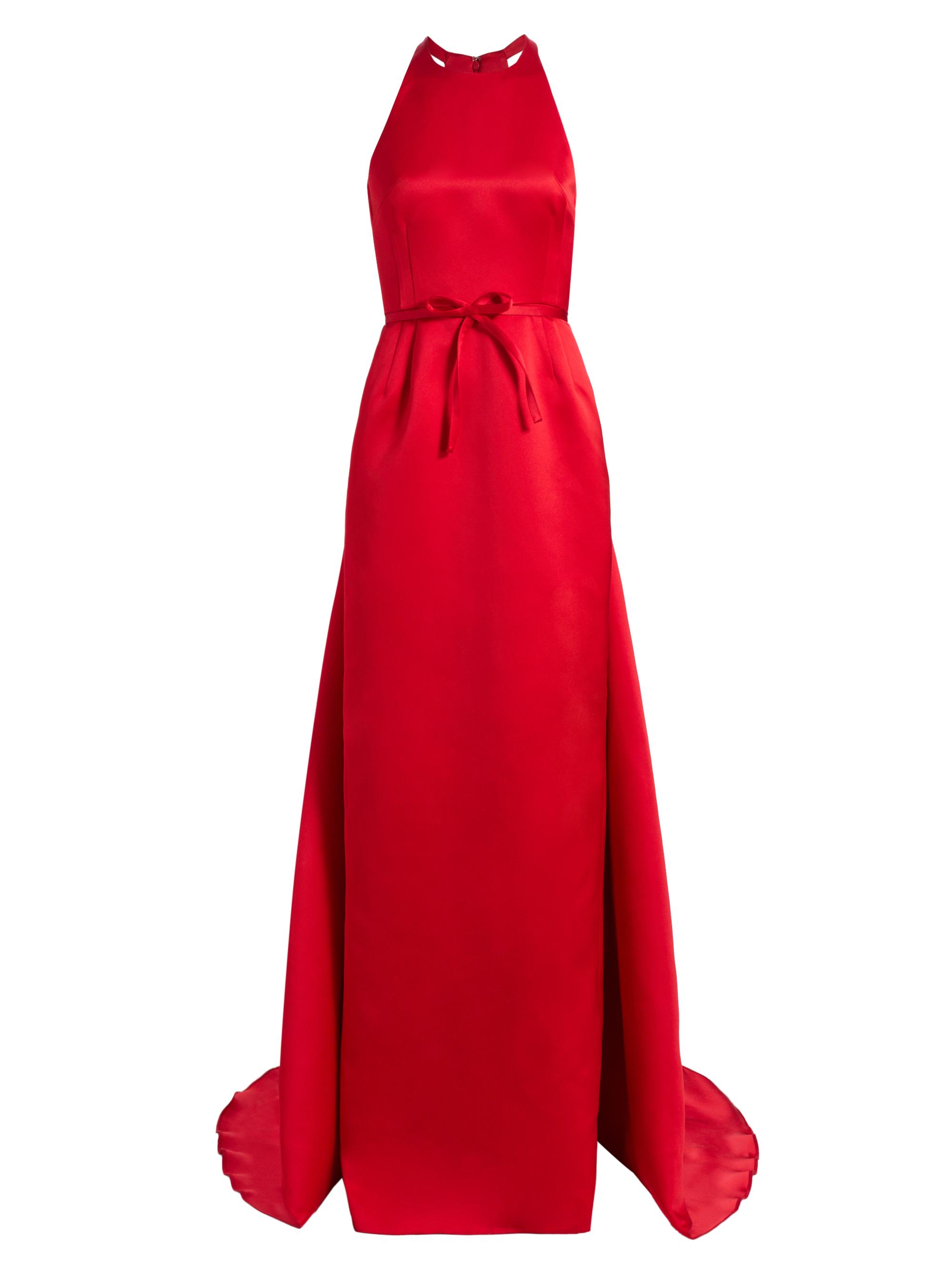 Atelier Prabal Gurung Women's Caroline Sleeveless Satin Gown - Red