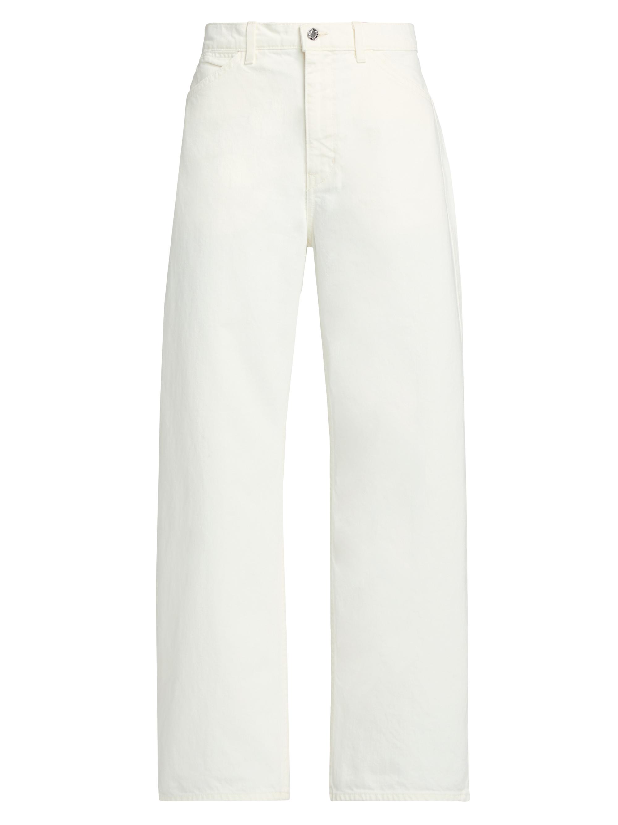 Nili Lotan Women's Tribeca Wide-Leg Jeans - Cream