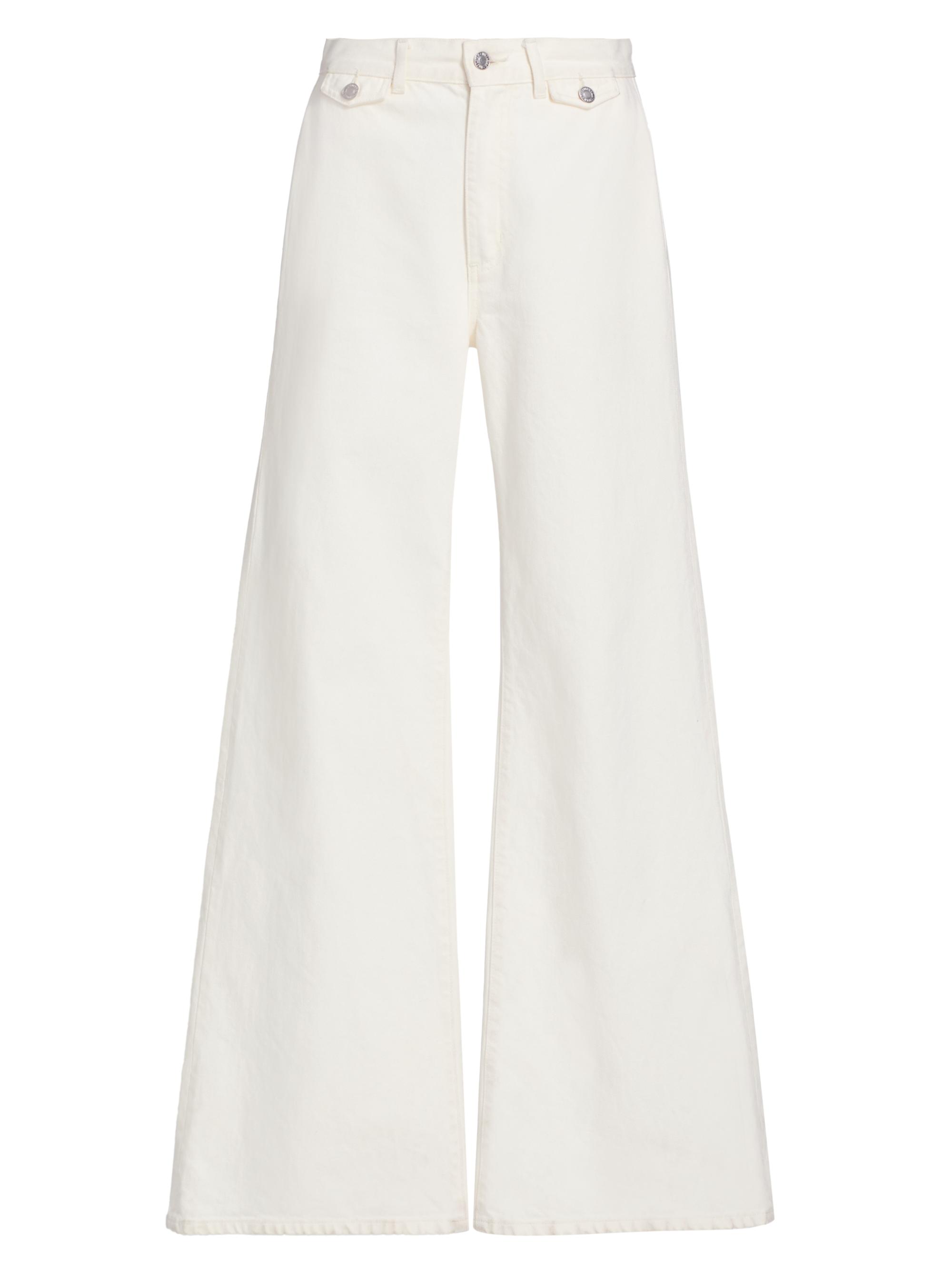 Nili Lotan Women's Edira Wide-Leg Jeans - Cream