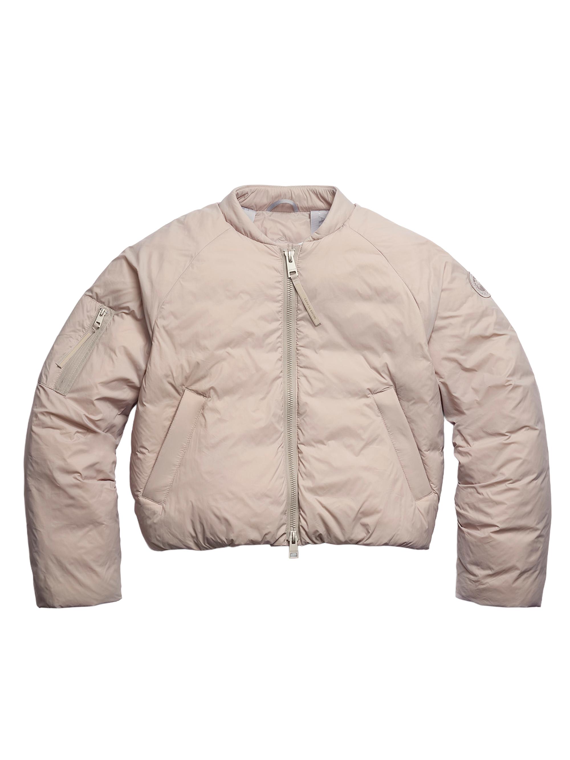 Canada Goose Women's Elba Puffer Bomber Jacket - Limestone Calcaire