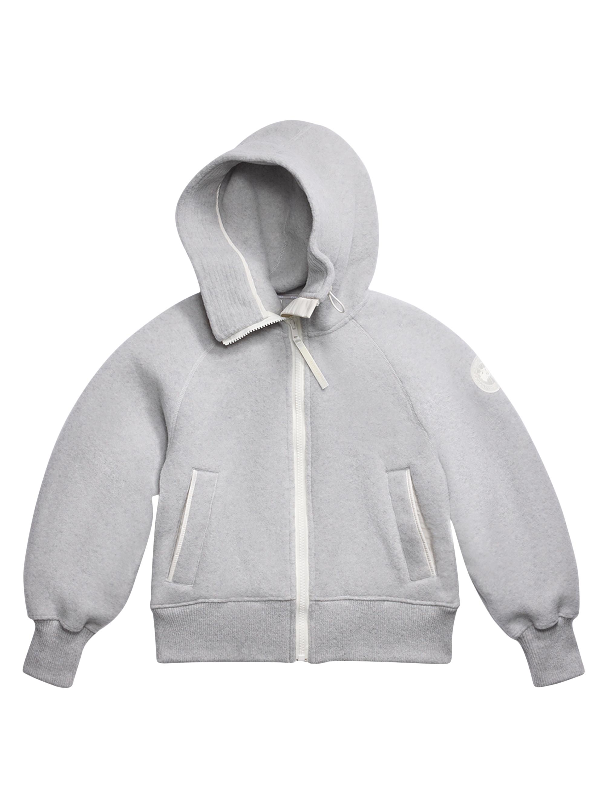 Canada Goose Women's Chilliwack Wool-Blend Fleece Hoodie - Silver Birch