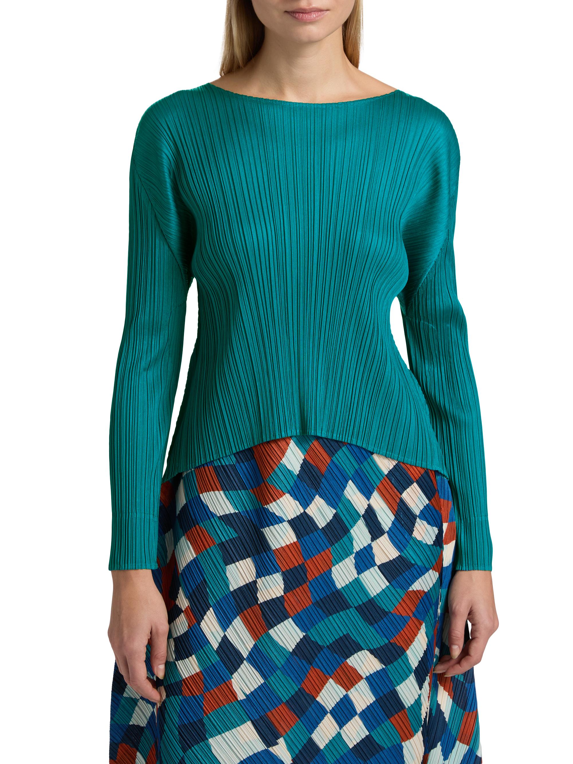 Pleats Please Issey Miyake Monthly Colors: October Long-Sleeve Top