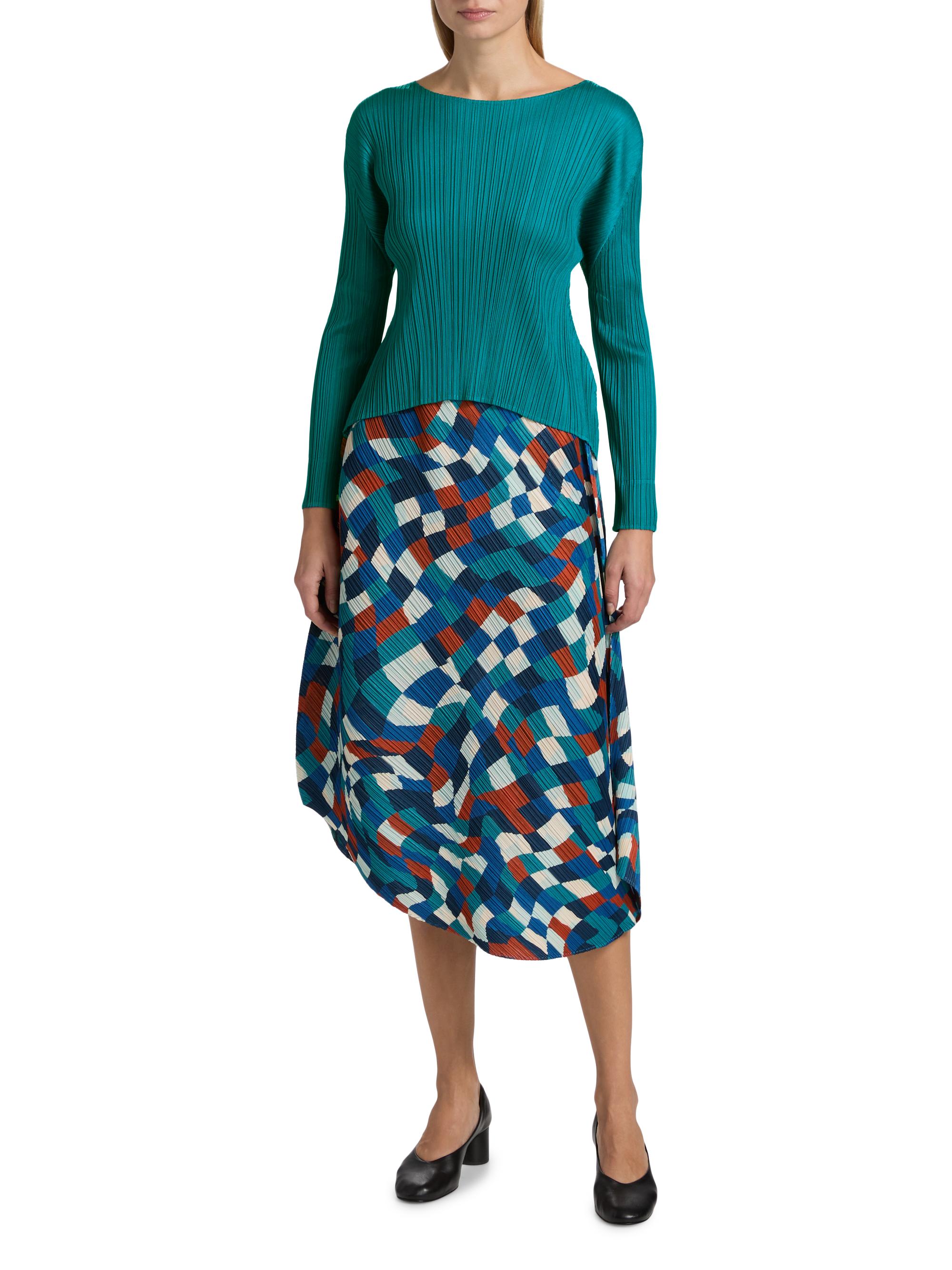 Pleats Please Issey Miyake Monthly Colors: October Long-Sleeve Top