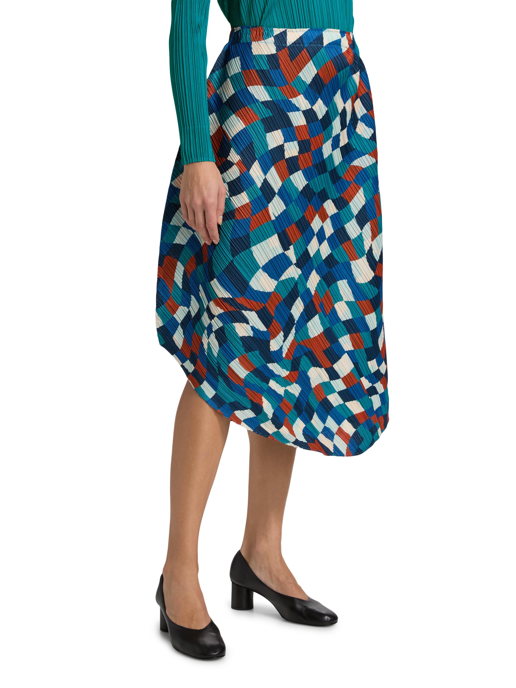 Pleats Please Issey Miyake Dancing Square Geometric Asymmetric