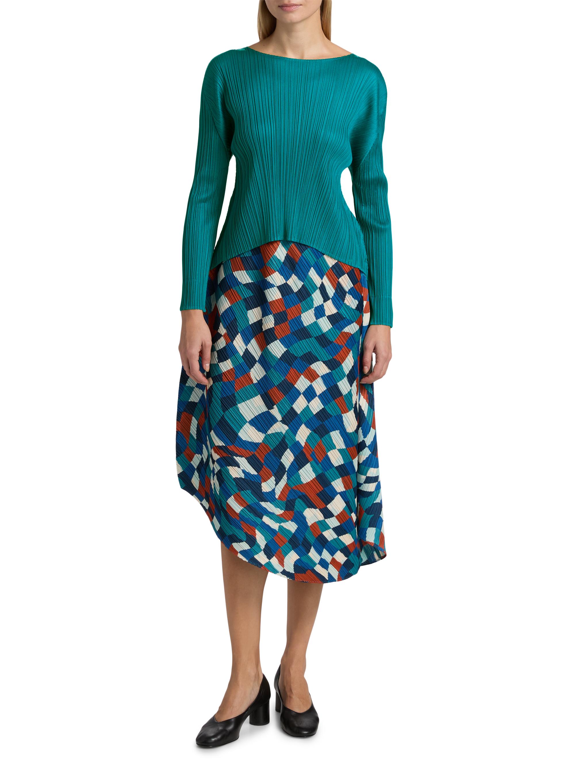 Pleats Please Issey Miyake Dancing Square Geometric Asymmetric