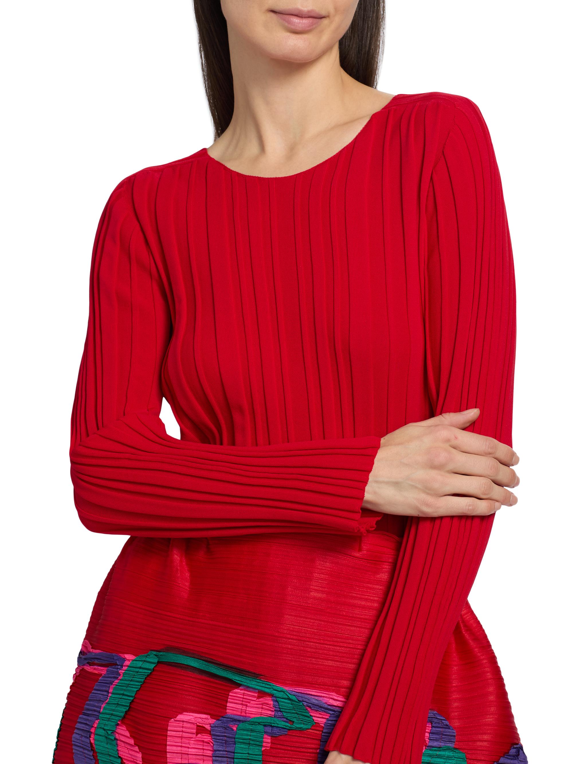 Pleats Please Issey Miyake Rib-Knit Crewneck Top | Saks Fifth Avenue
