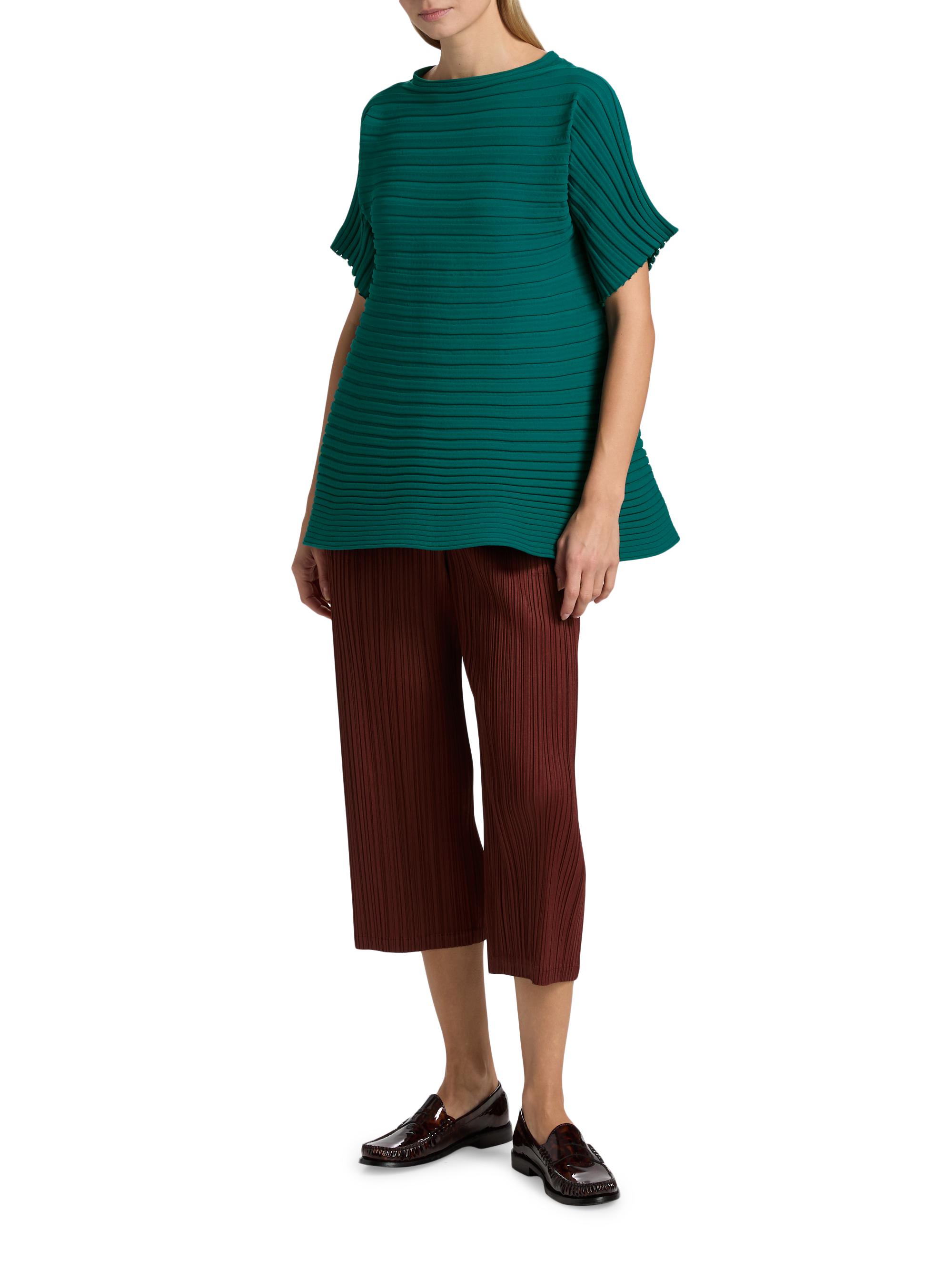 フォクシー Pleated PeplumTop Pleats Please Issey Miyake Bounce Knit Peplum Top | Saks Fifth Avenue