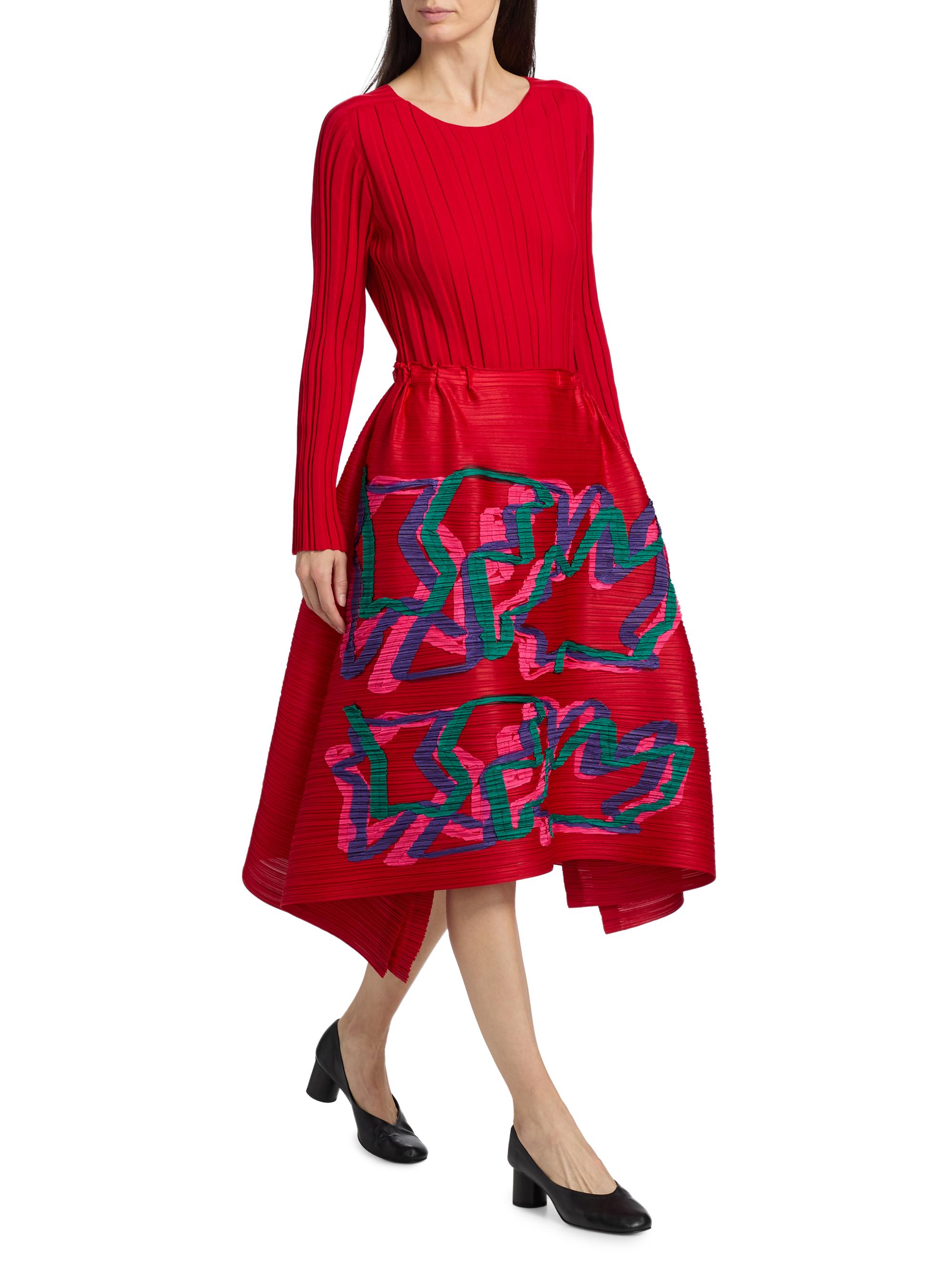 Pleats Please Issey Miyake Mix Plissé Midi-Skirt | Saks Fifth Avenue