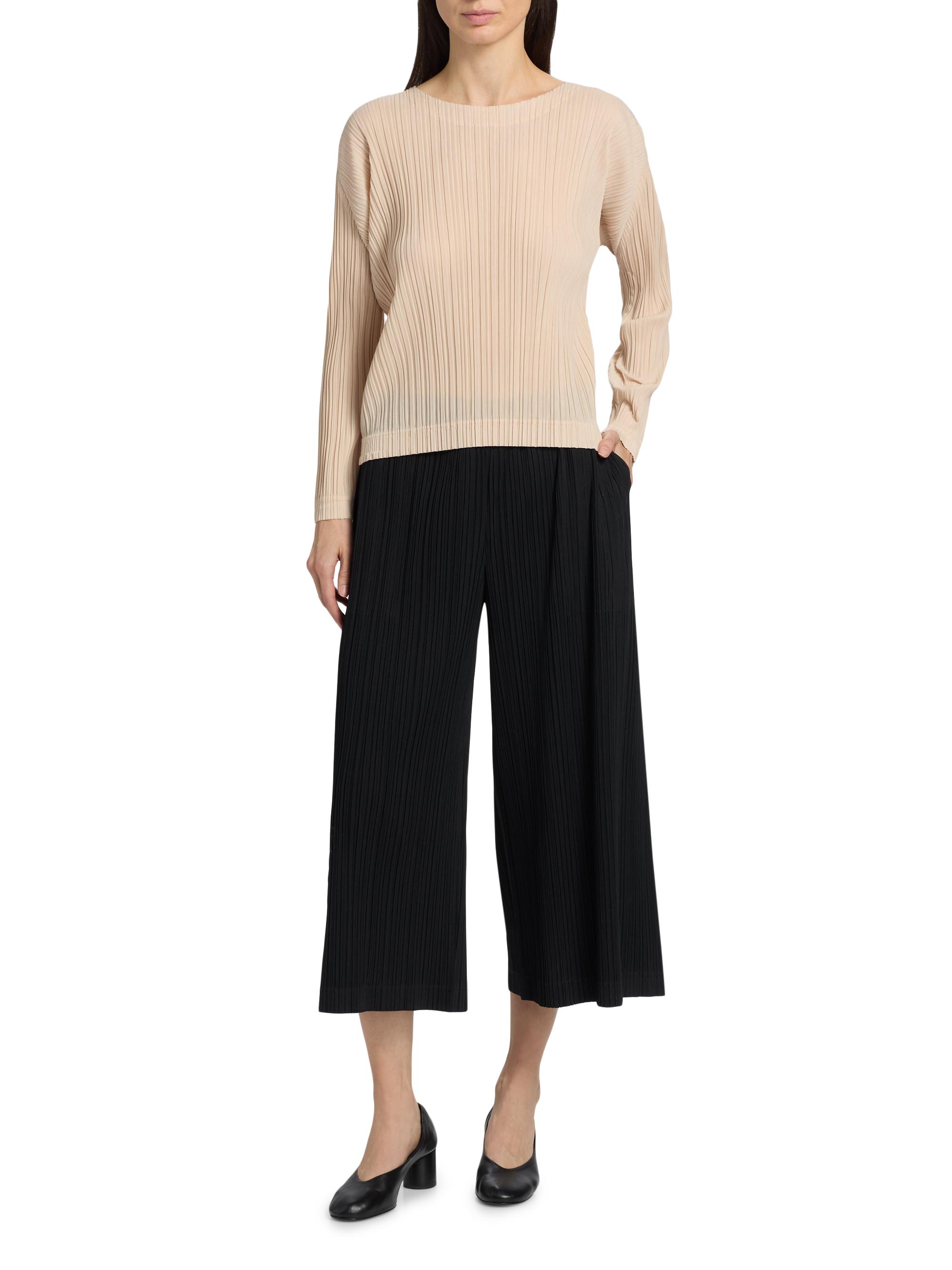 Pleats Please Issey Miyake Wool-Blend Pleats Pants | Saks Fifth Avenue