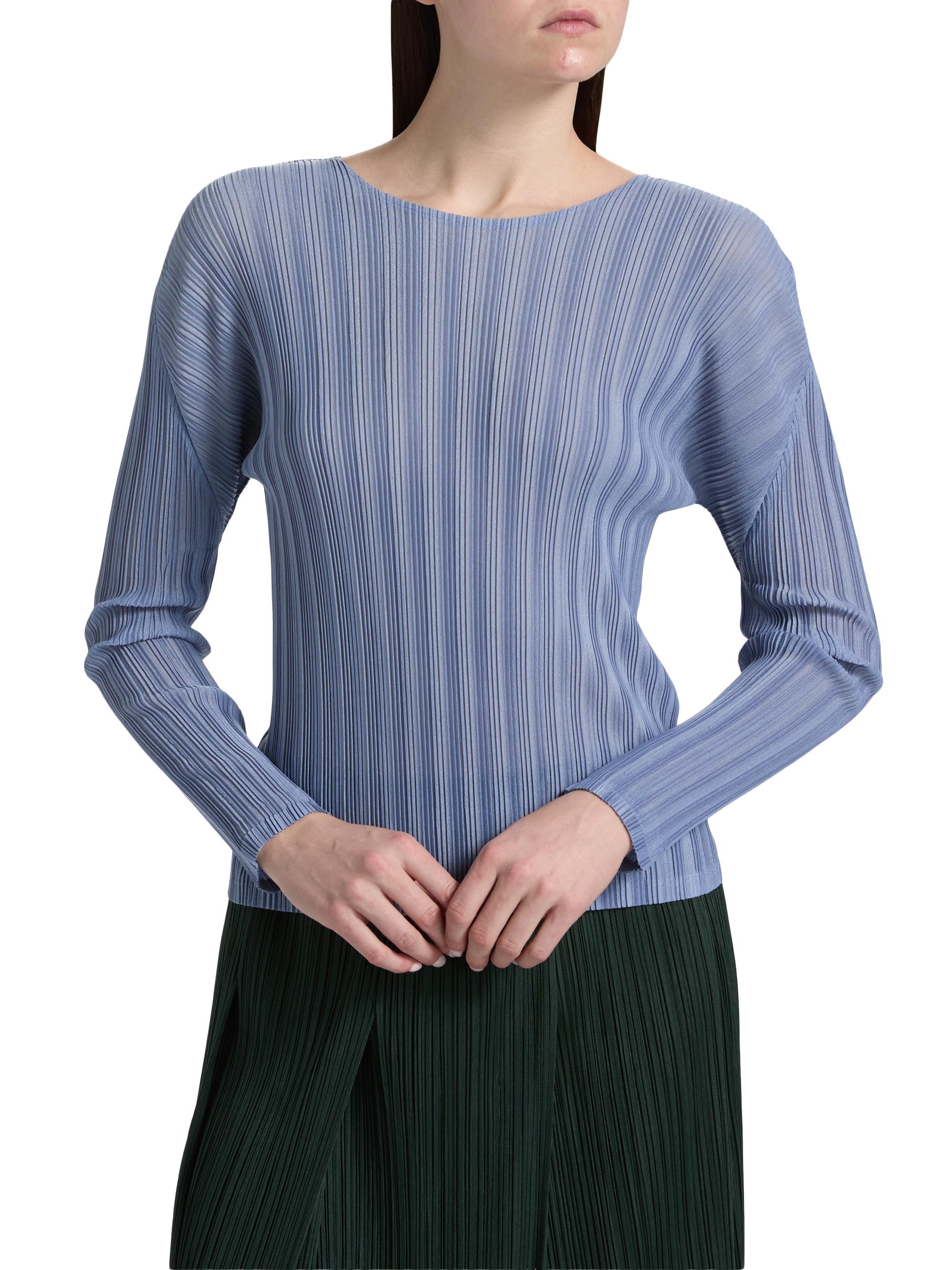 トップス RIB PLEATS DECEMBER Pleats Please Issey Miyake December Rib Pleats Top | Saks Fifth Avenue