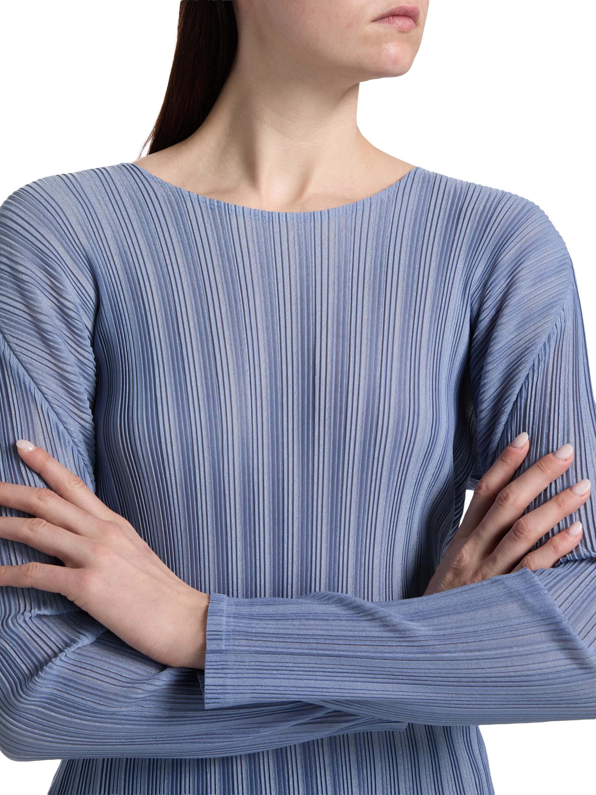 Pleats Please Issey Miyake December Rib Pleats Top | Saks Fifth Avenue