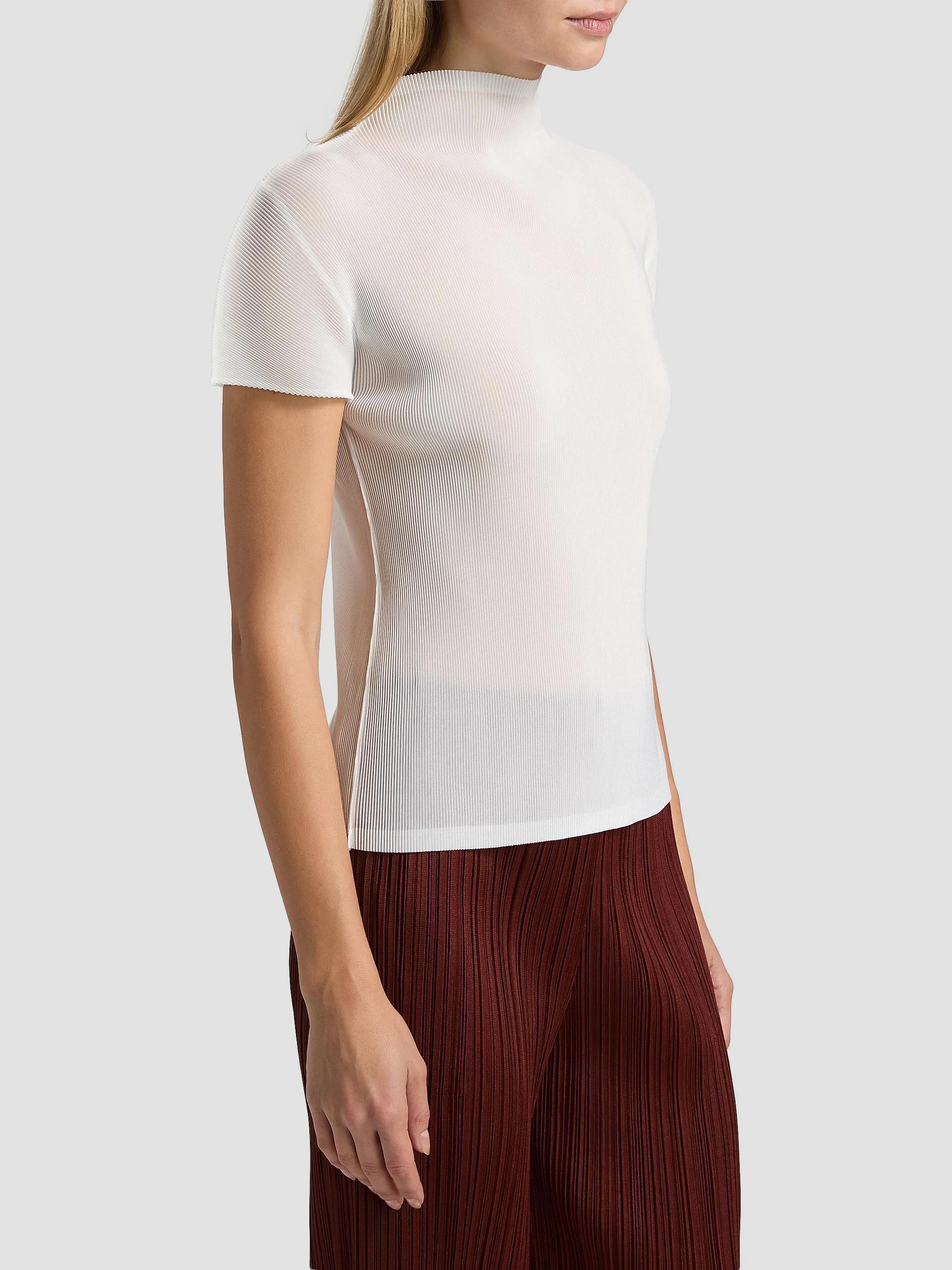Pleats Please Issey Miyake Mist Basics Ribbed Top | Saks Fifth Avenue