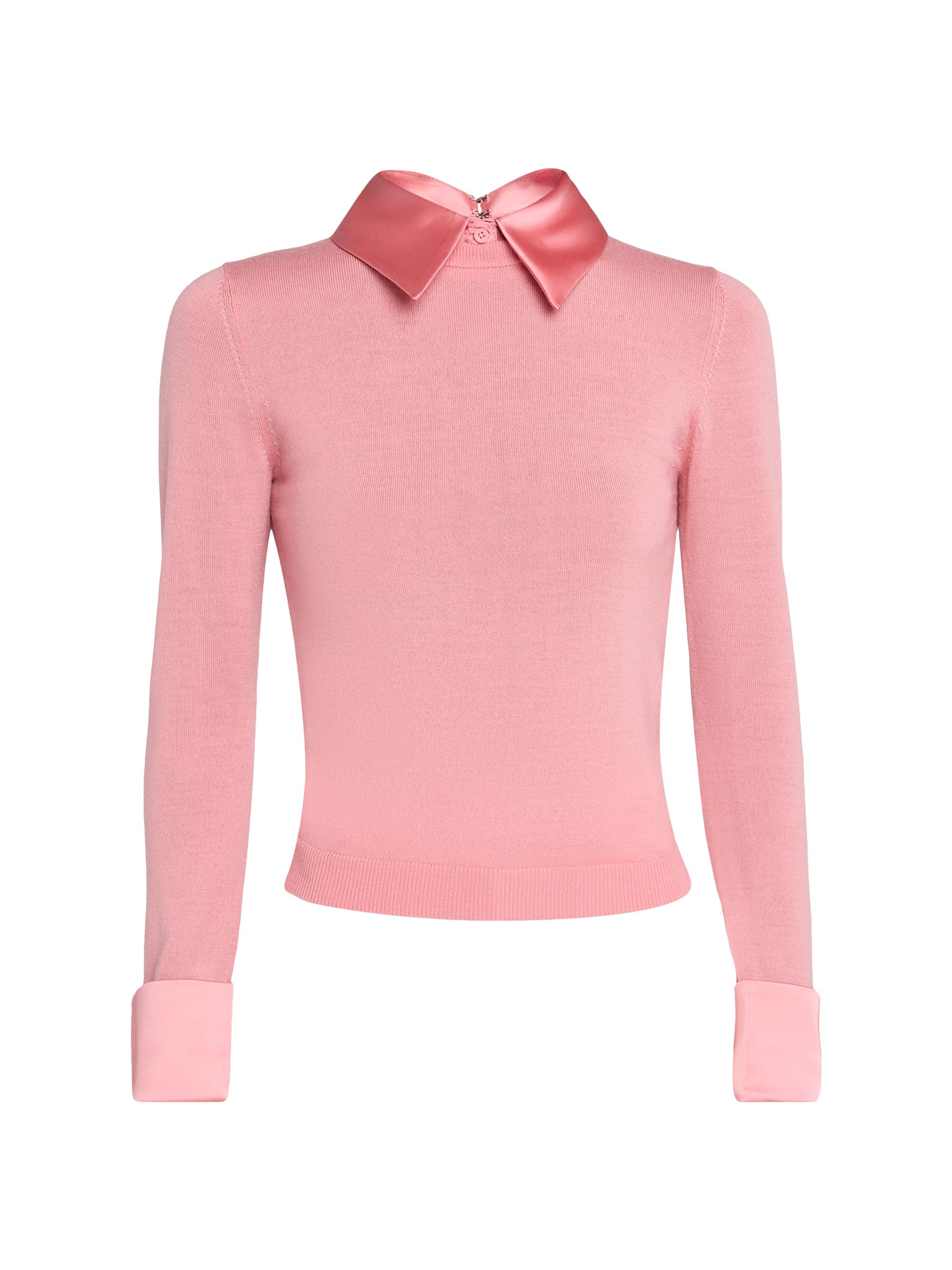 ALICE + OLIVIA Porla Collared Wool Sweater | Saks Fifth Avenue
