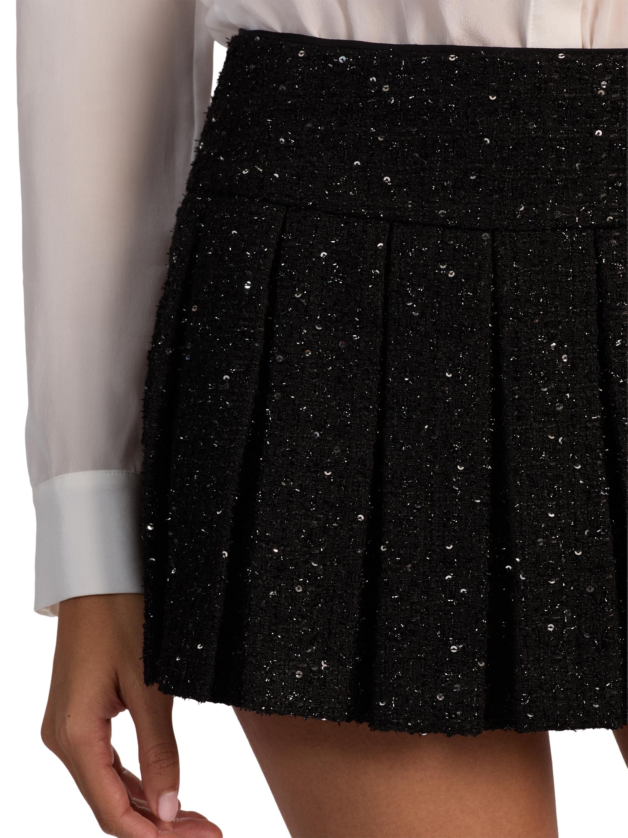 ALICE + OLIVIA Emilie Box Pleat Mini Skort | Saks Fifth Avenue