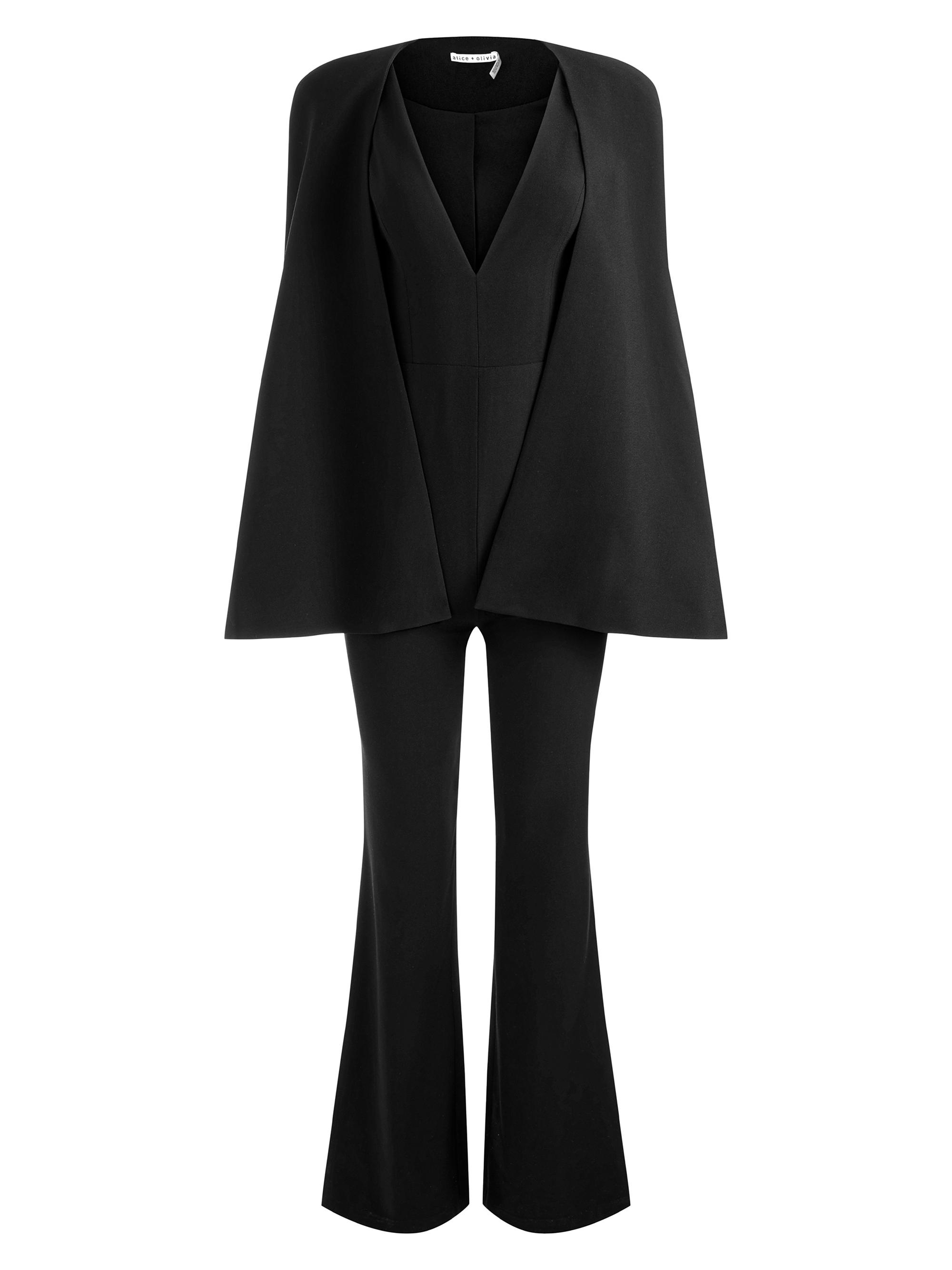 Halston Ignacia Crepe Cape Jumpsuit | Saks Fifth Avenue