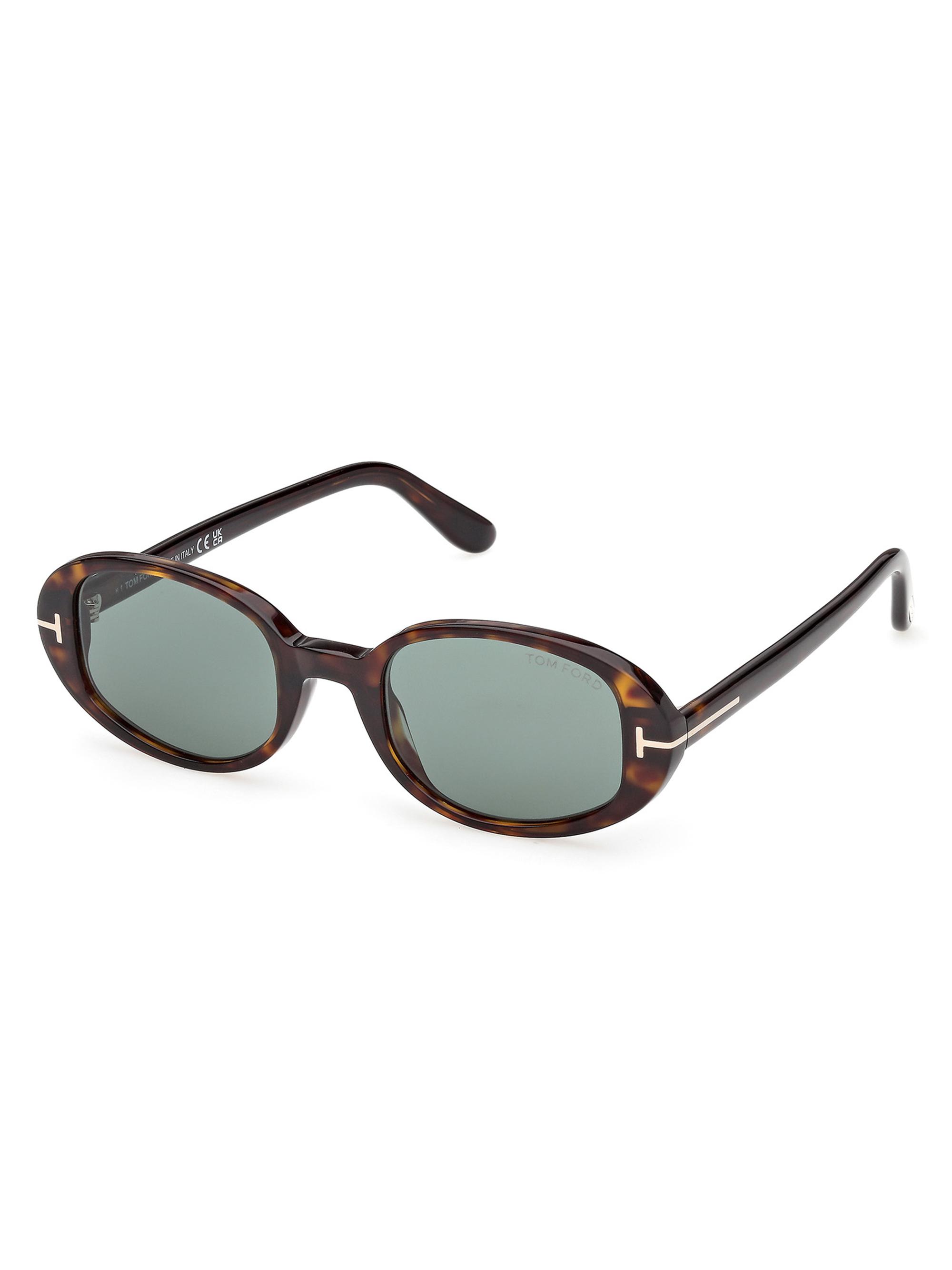 TOM FORD Women's Iggy 49MM Oval Sunglasses - Brown Green