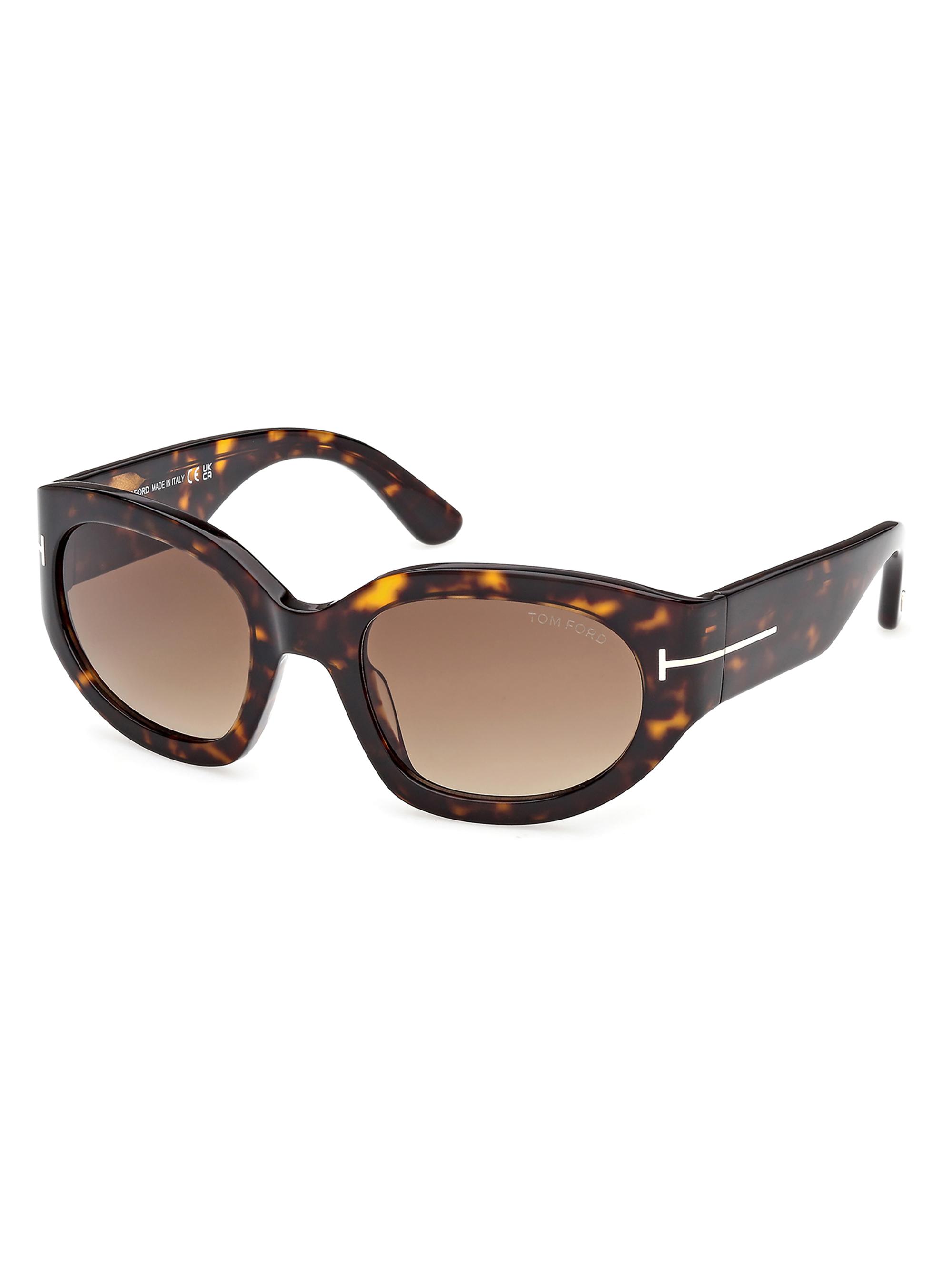 TOM FORD Women's Arizona 53MM Rectangular Sunglasses - Brown