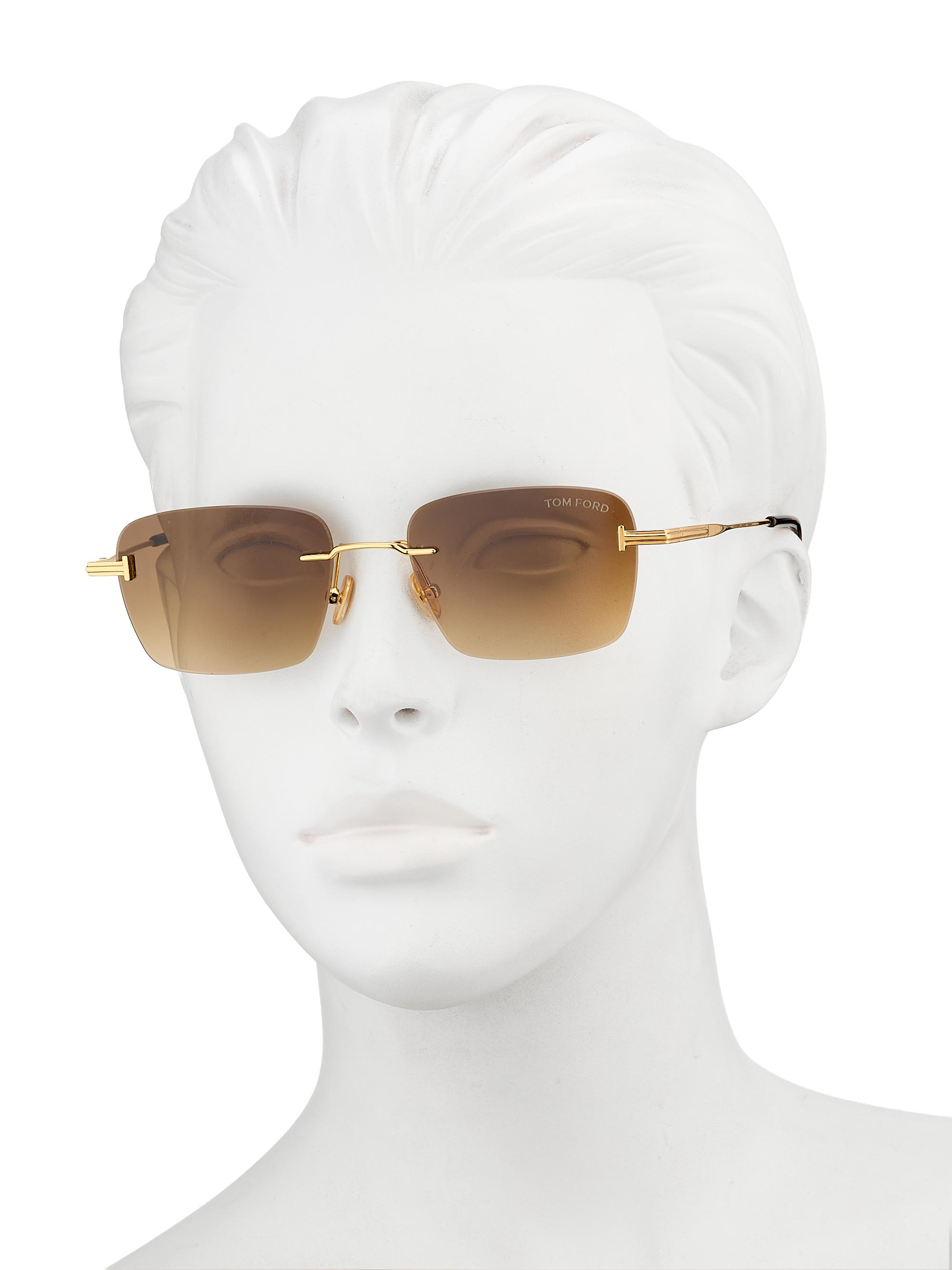 TOM FORD Jake-02 54MM Rectangular Sunglasses | Saks Fifth Avenue