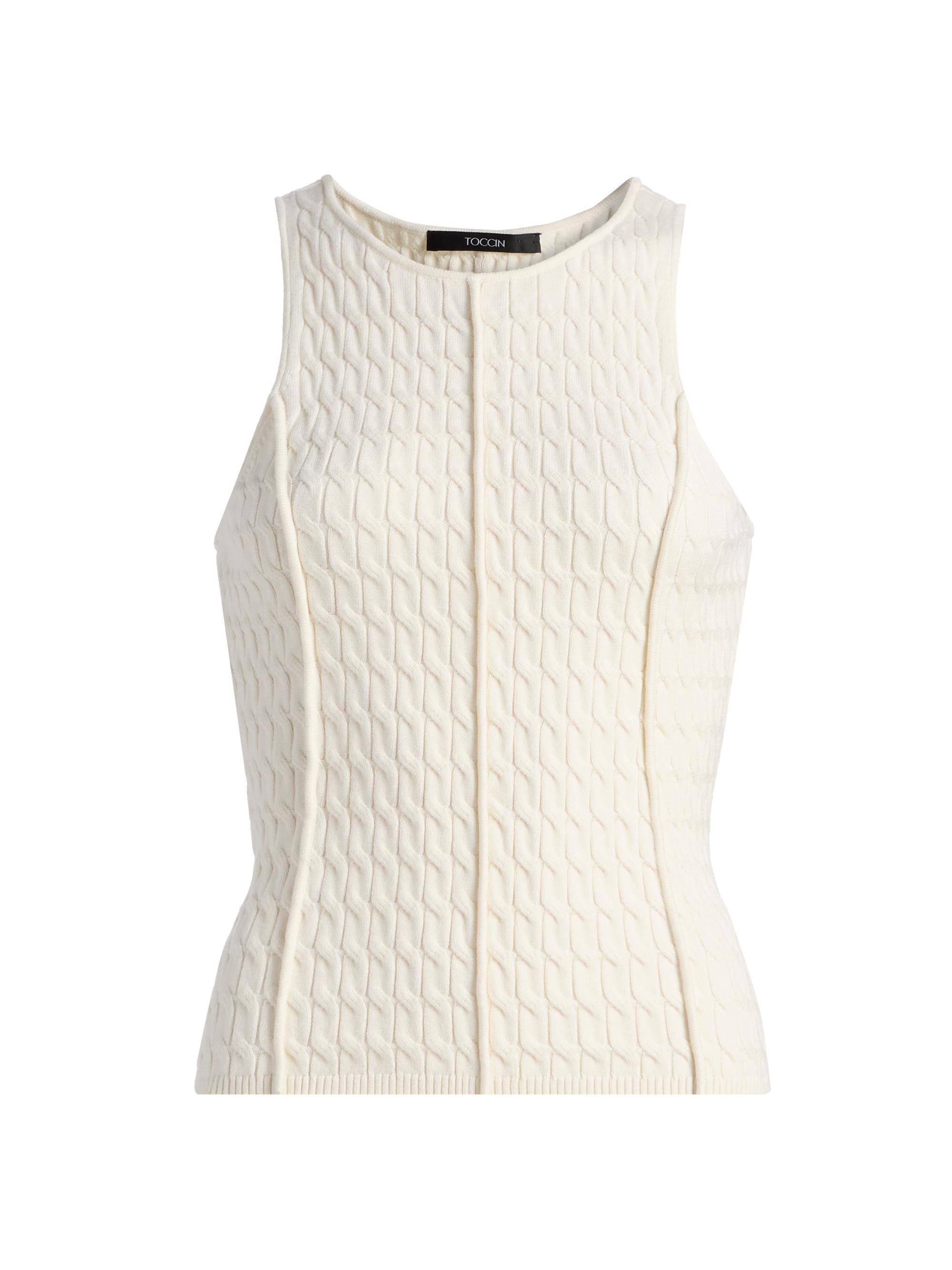 Toccin Women's Joyce Seamed Racer Tank Top -